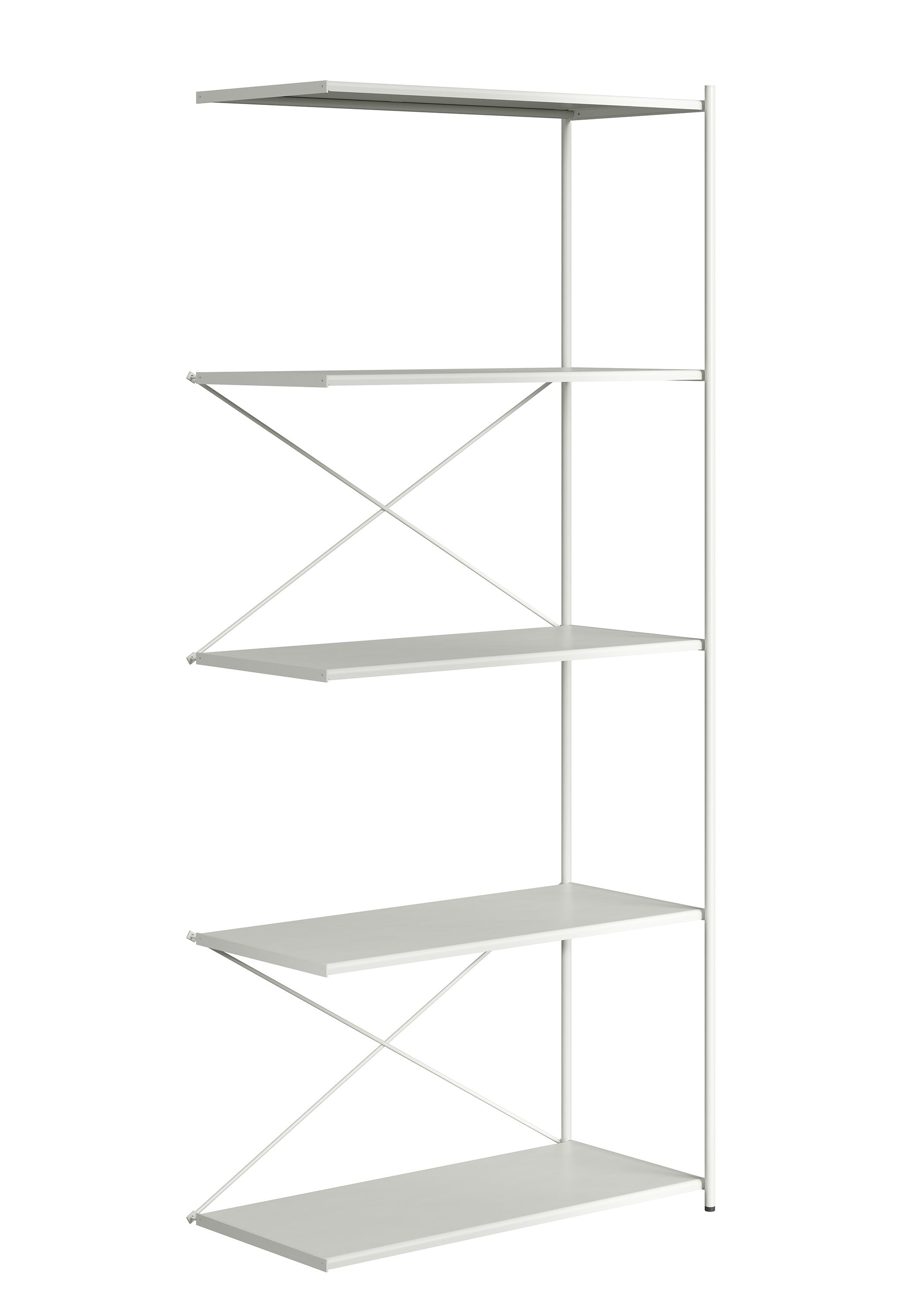 ARTURO tillægsmodul med 5 hylder - light grey