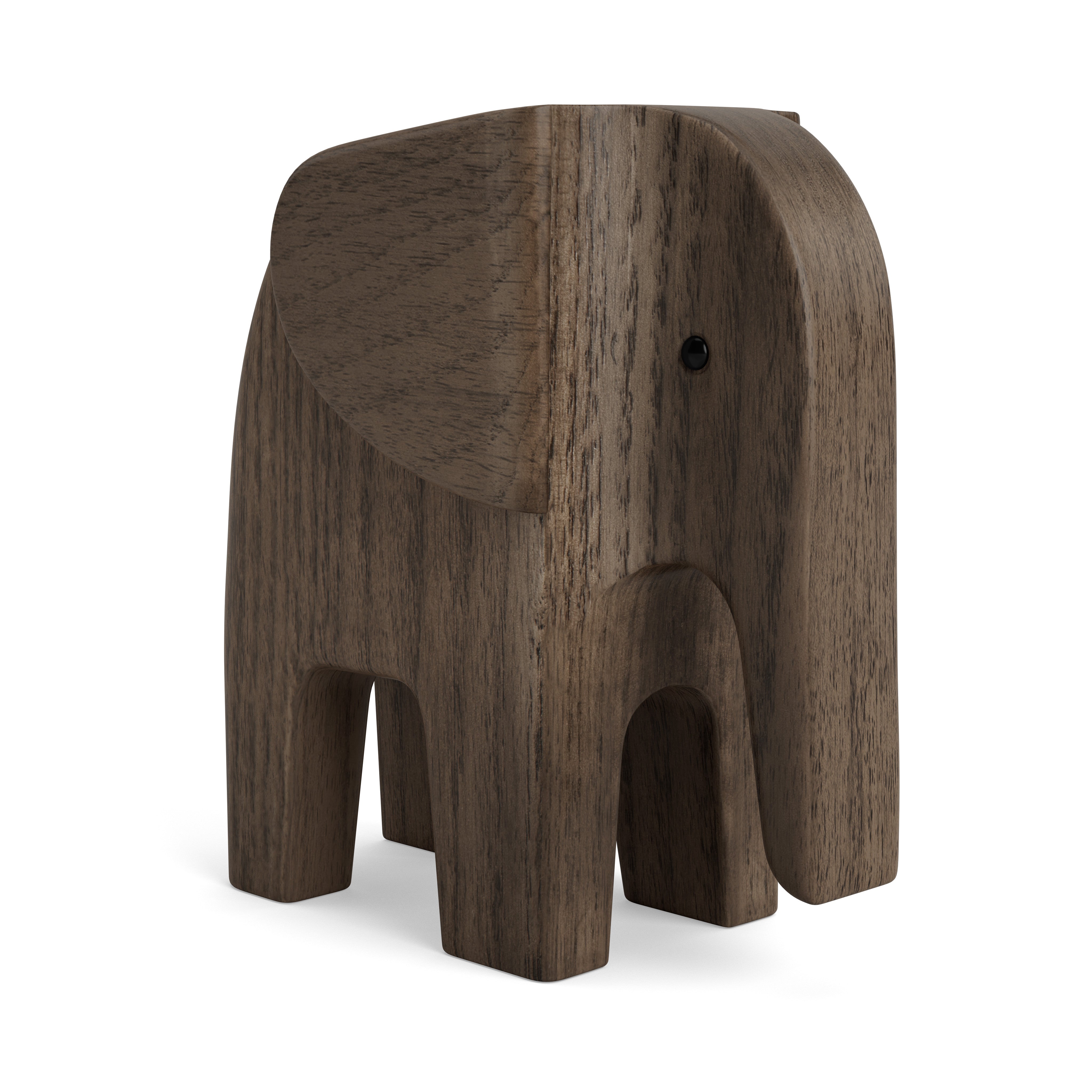 ELEFANT i røgbejdset asketræ