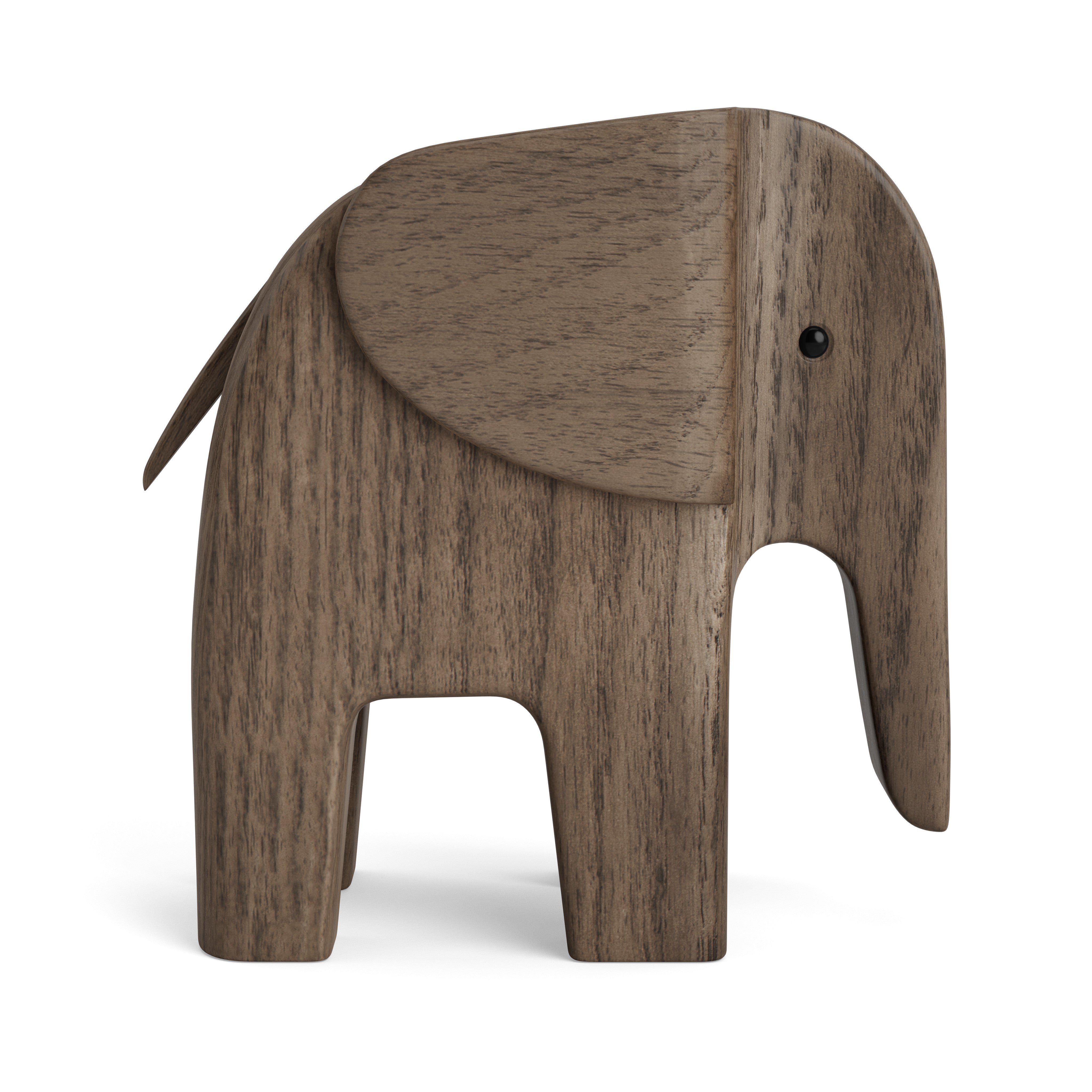 ELEFANT i røgbejdset asketræ