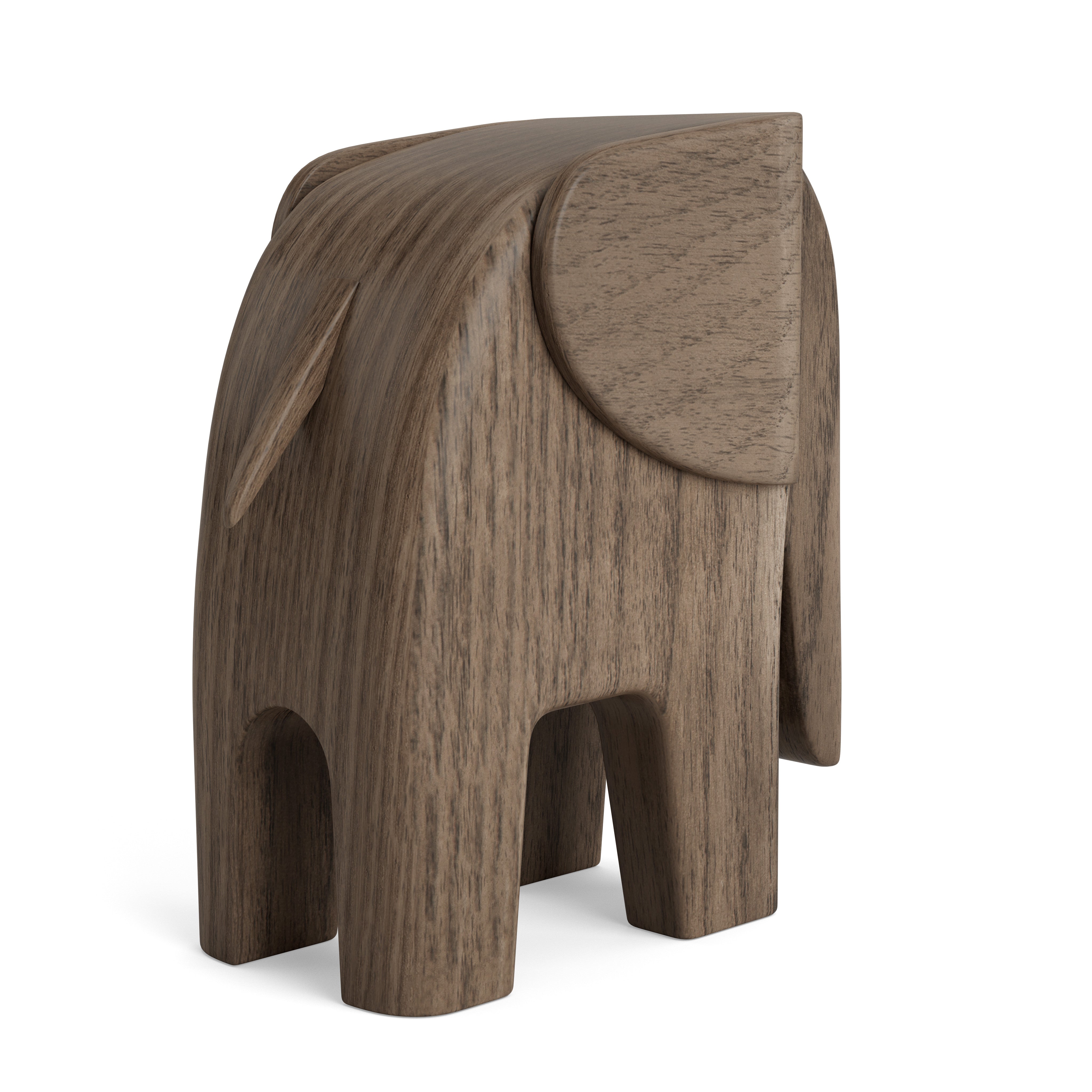 ELEFANT i røgbejdset asketræ