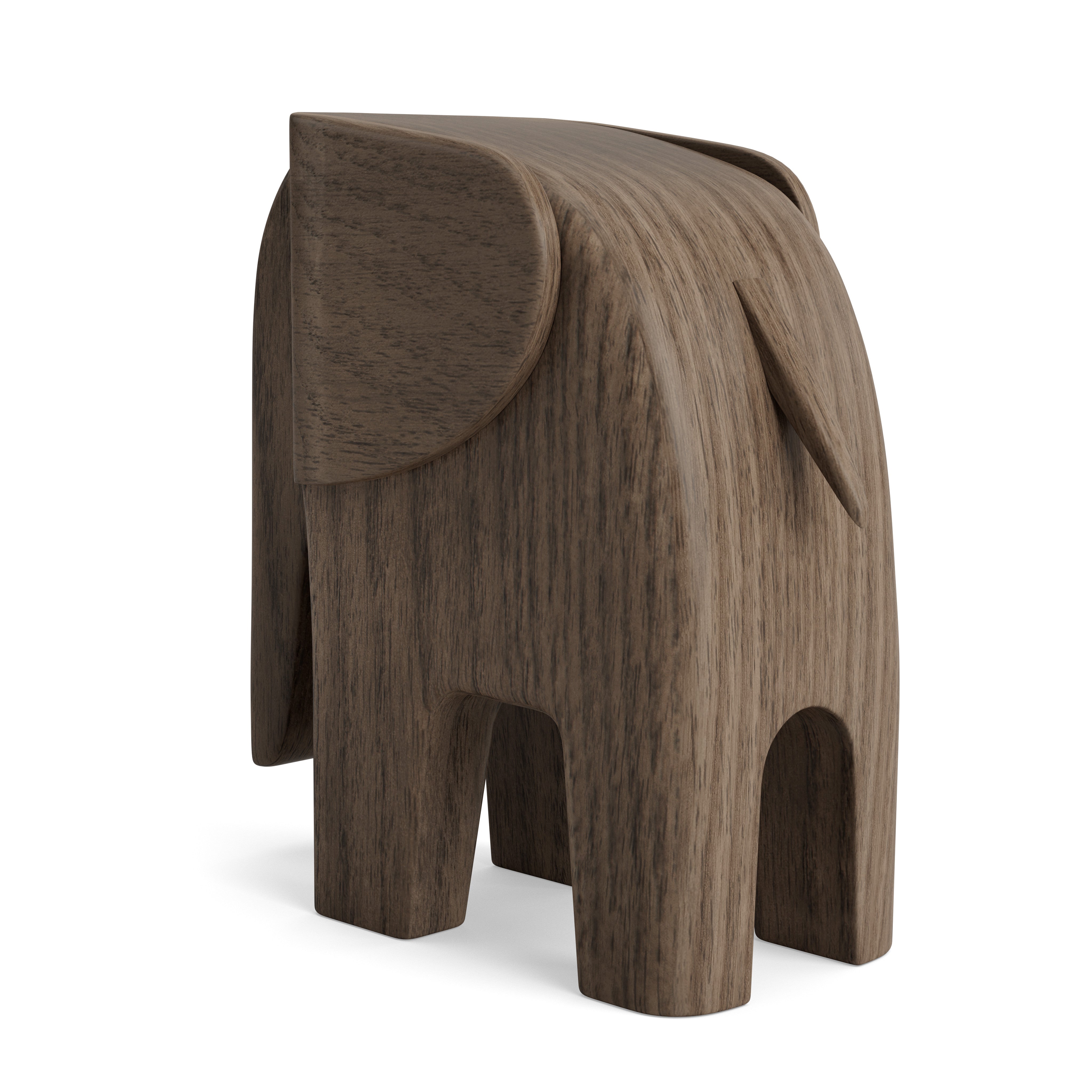 ELEFANT i røgbejdset asketræ