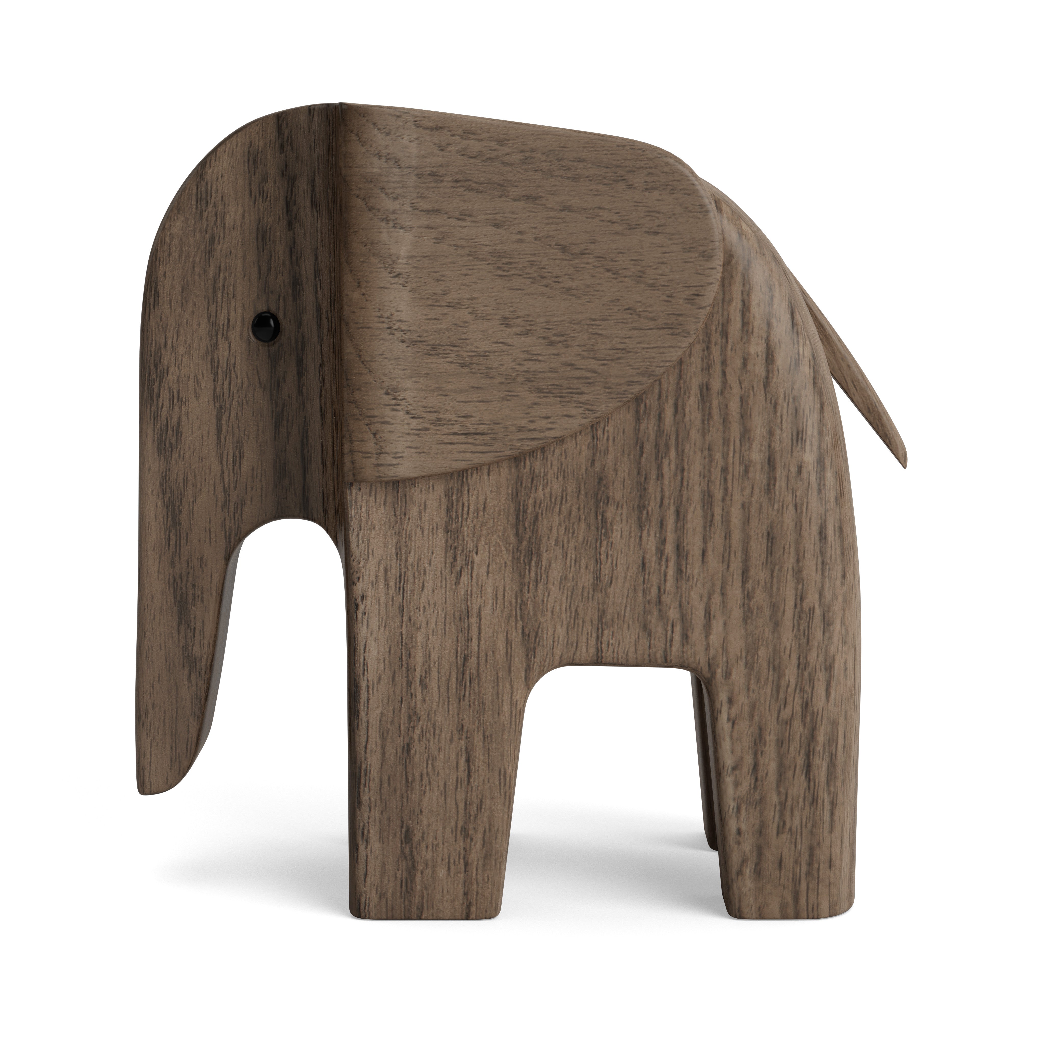 ELEFANT i røgbejdset asketræ