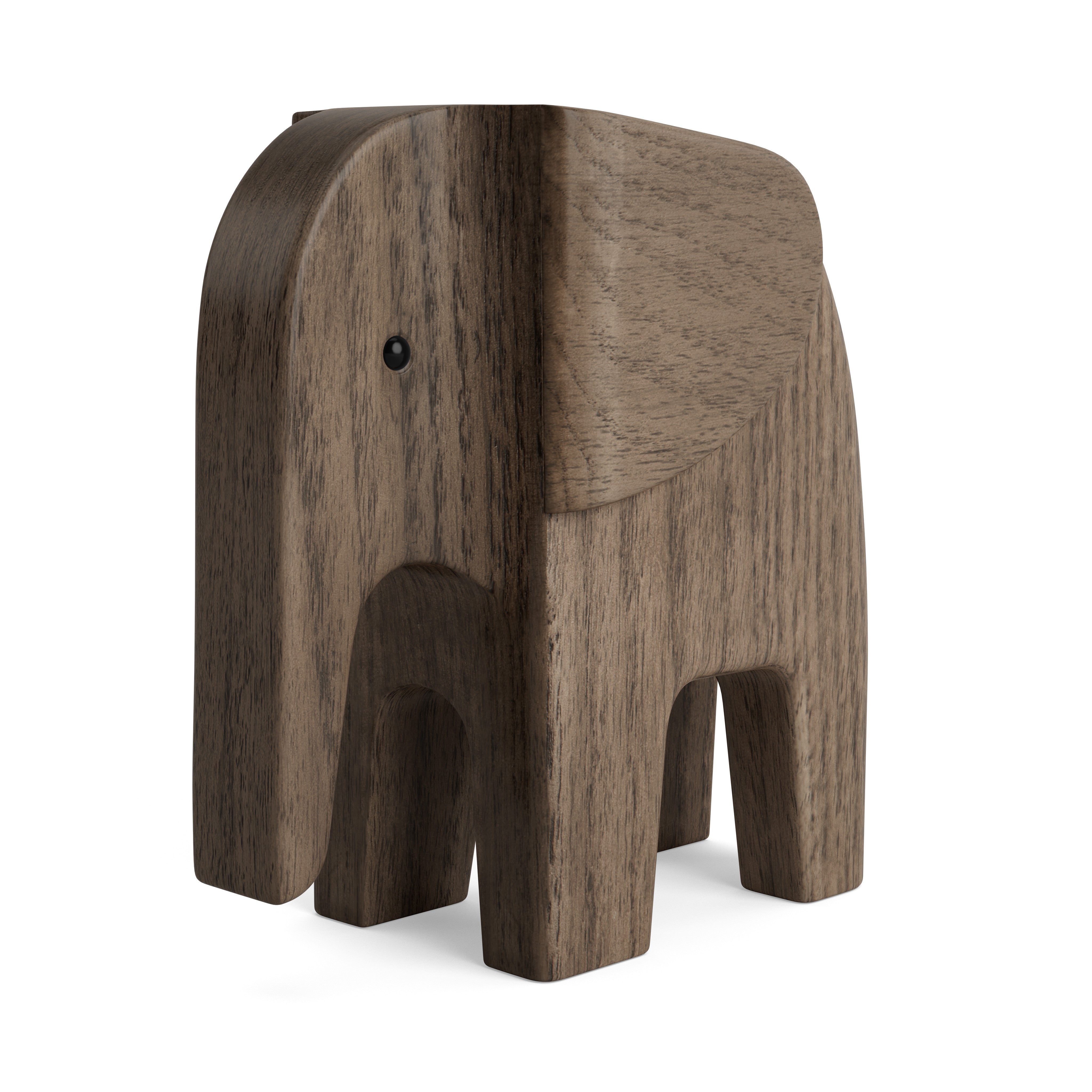 ELEFANT i røgbejdset asketræ