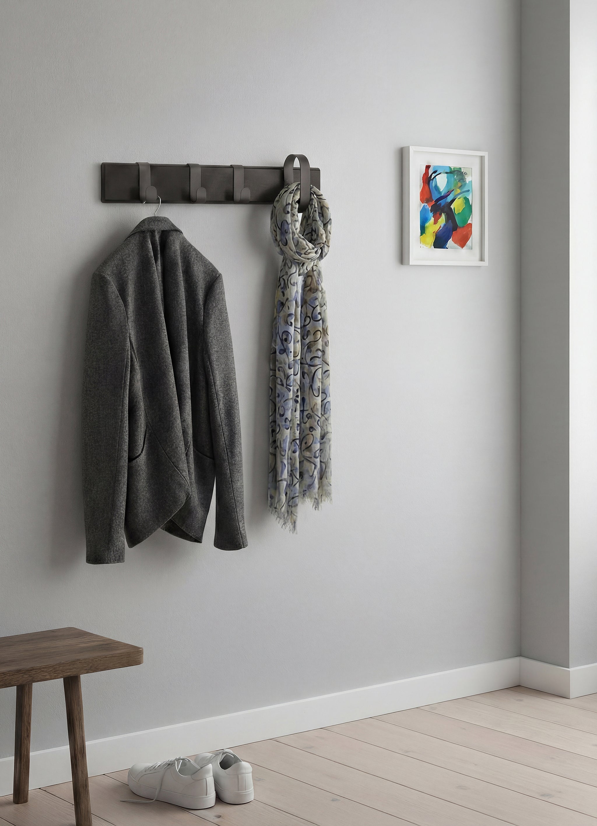 FLUKE coat rack black oak - small