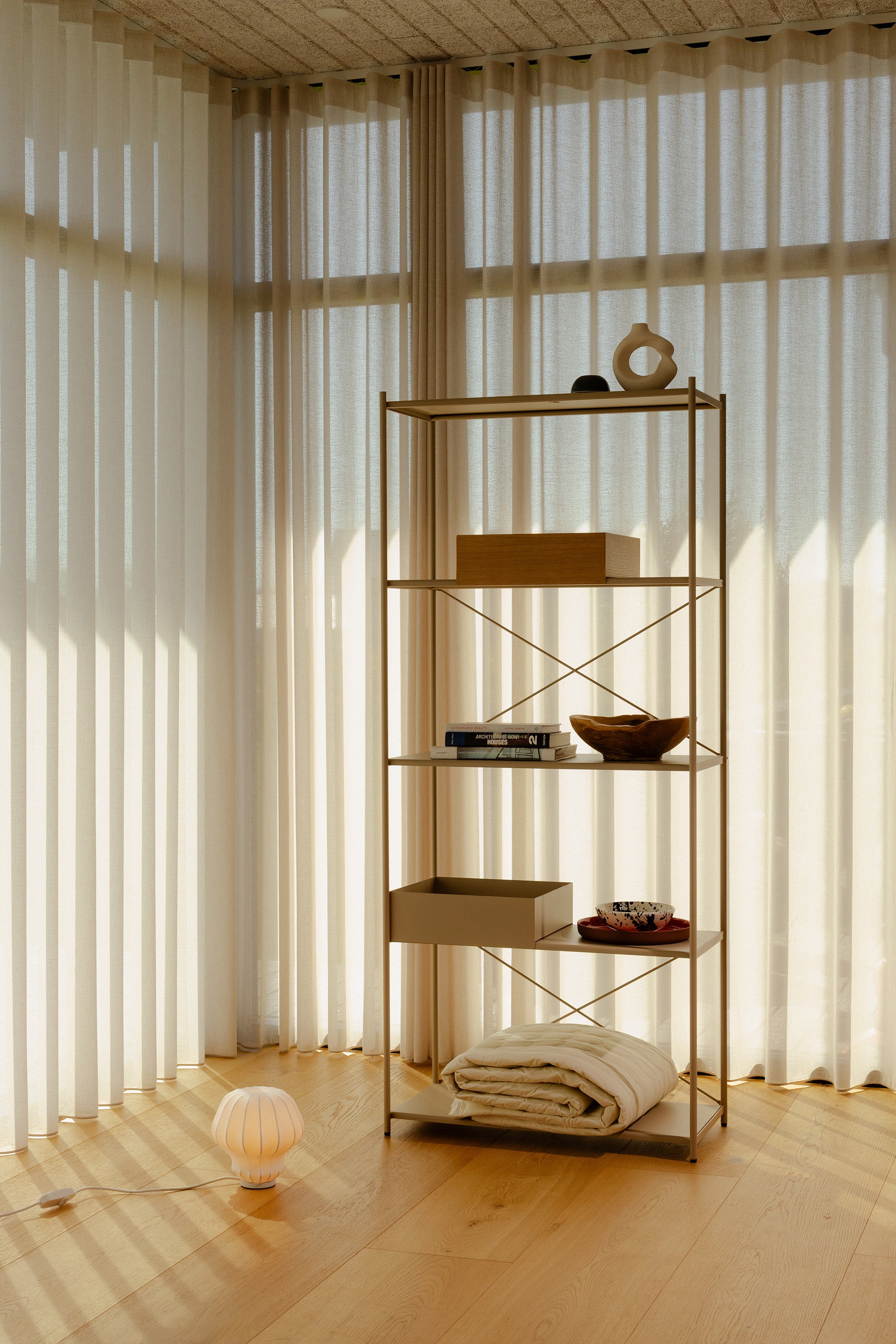 ARTURO reolmodul med 5 hylder - desert sand
