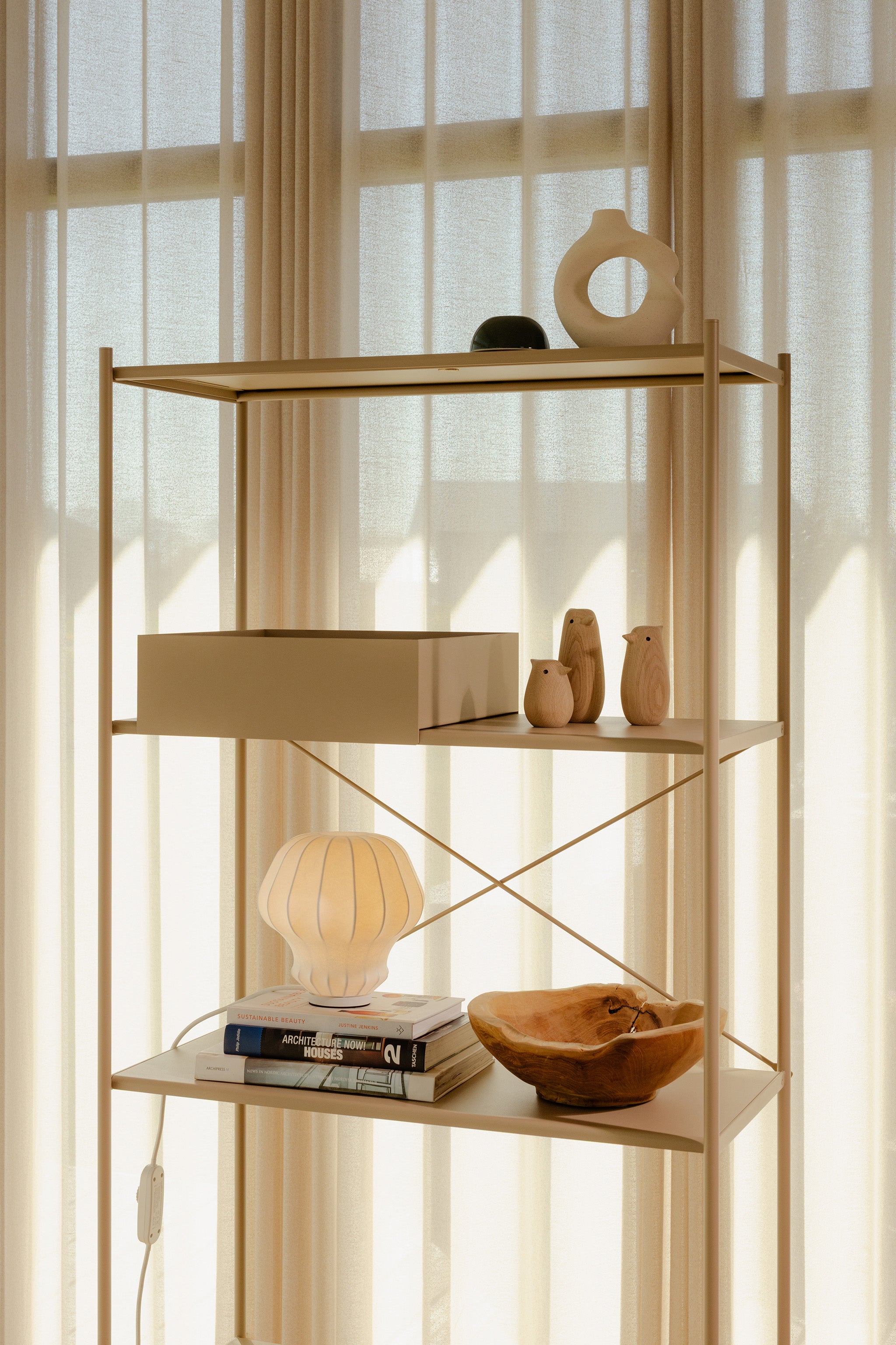 ARTURO reolmodul med 5 hylder - desert sand