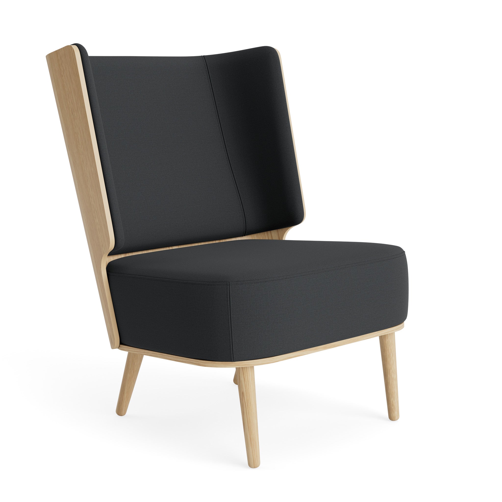 SERENA lounge chair - natural oak/phantom grey