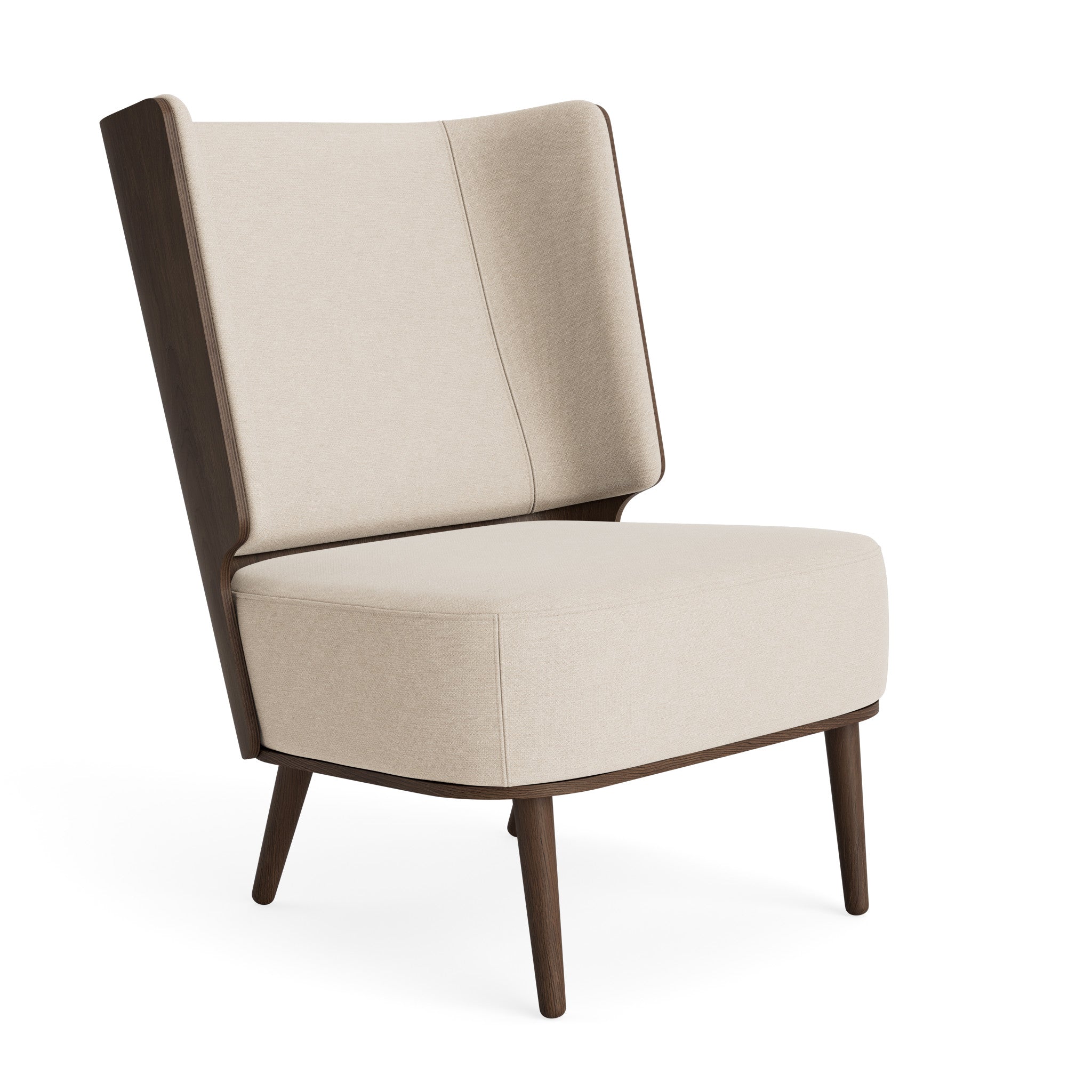 SERENA lounge chair - dark oak/sweet vanilla