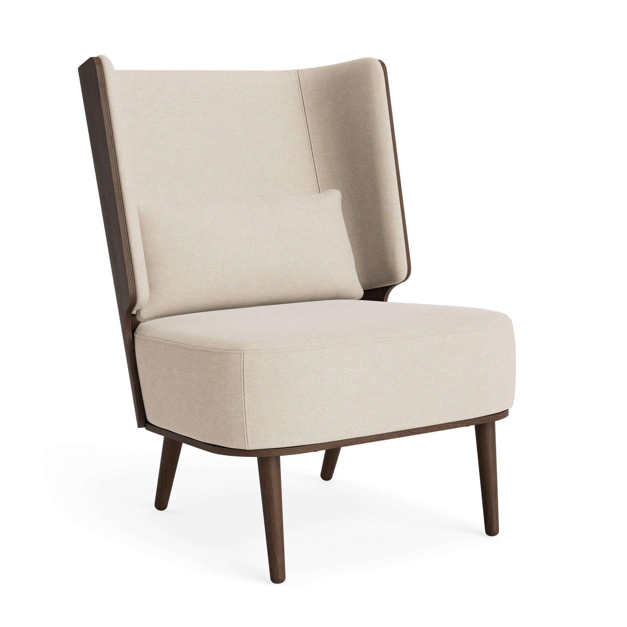 SERENA lounge chair - dark oak/sweet vanilla