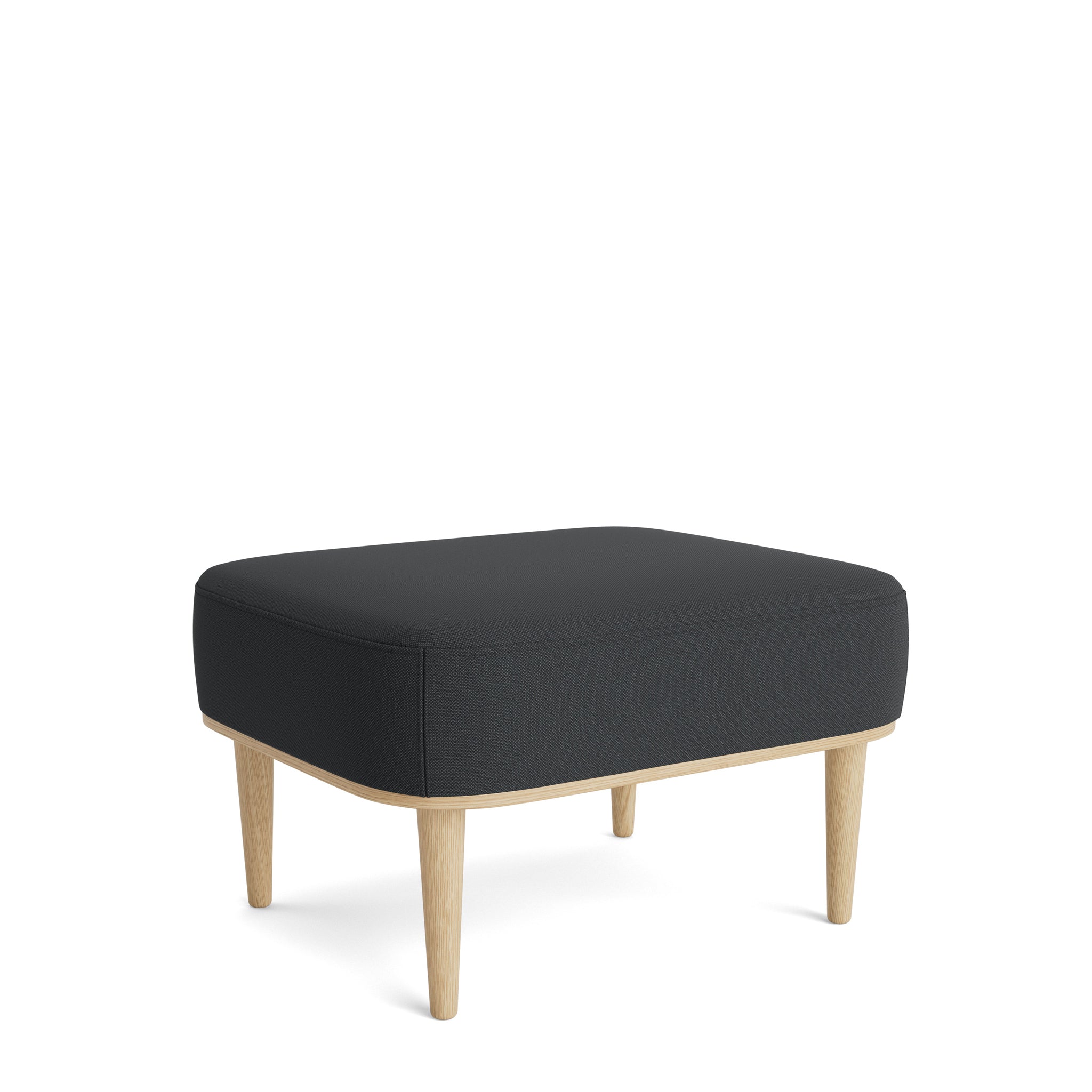 SERENA pouf - natural oak/phantom grey