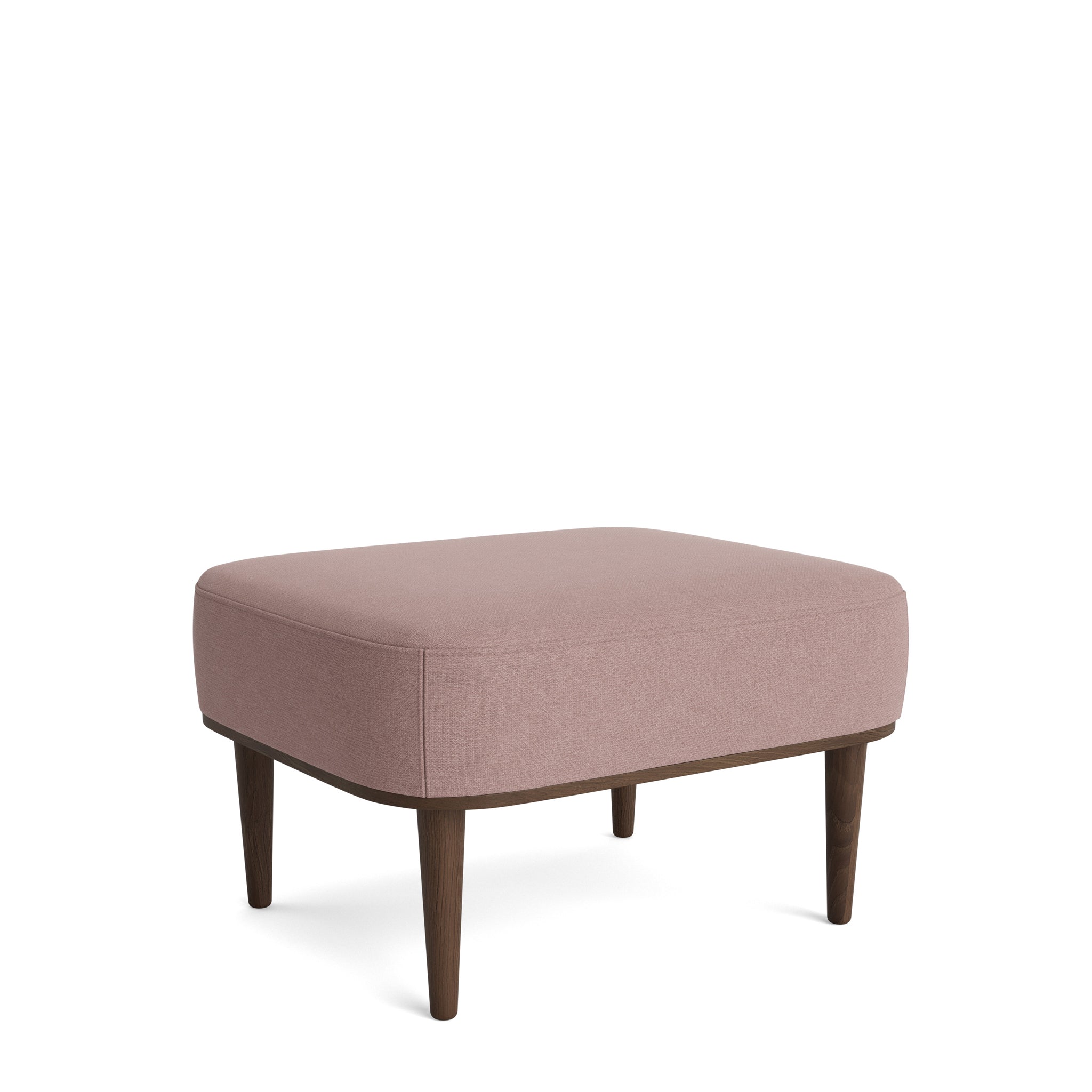 SERENA pouf - dark oak/dusty rose