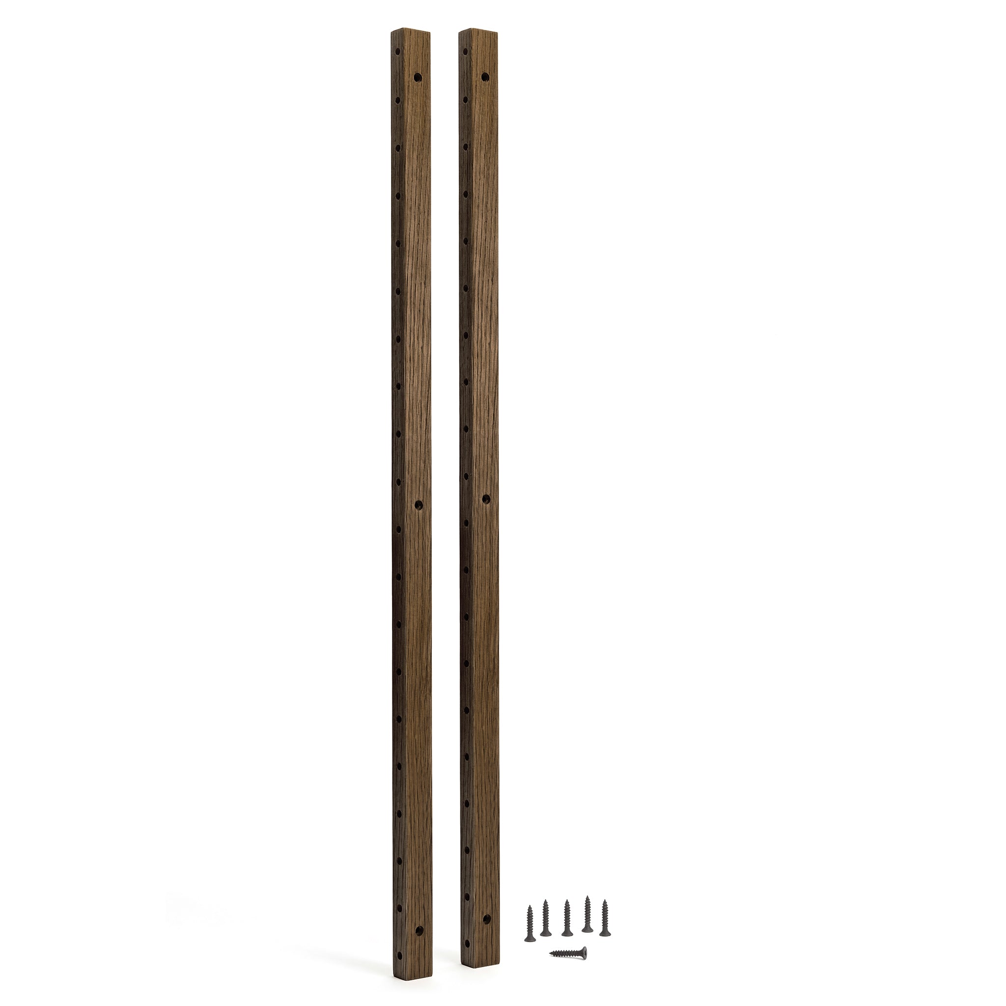 Campata 100cm wall rails - dark oak/black