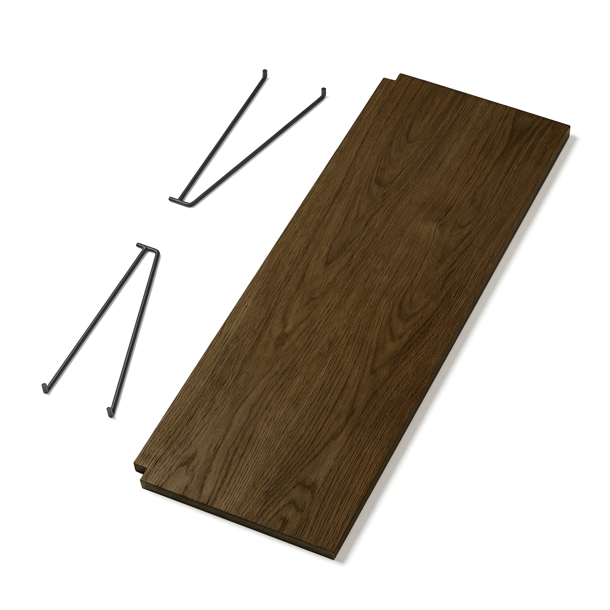 Campata 30cm shelf - dark oak/black