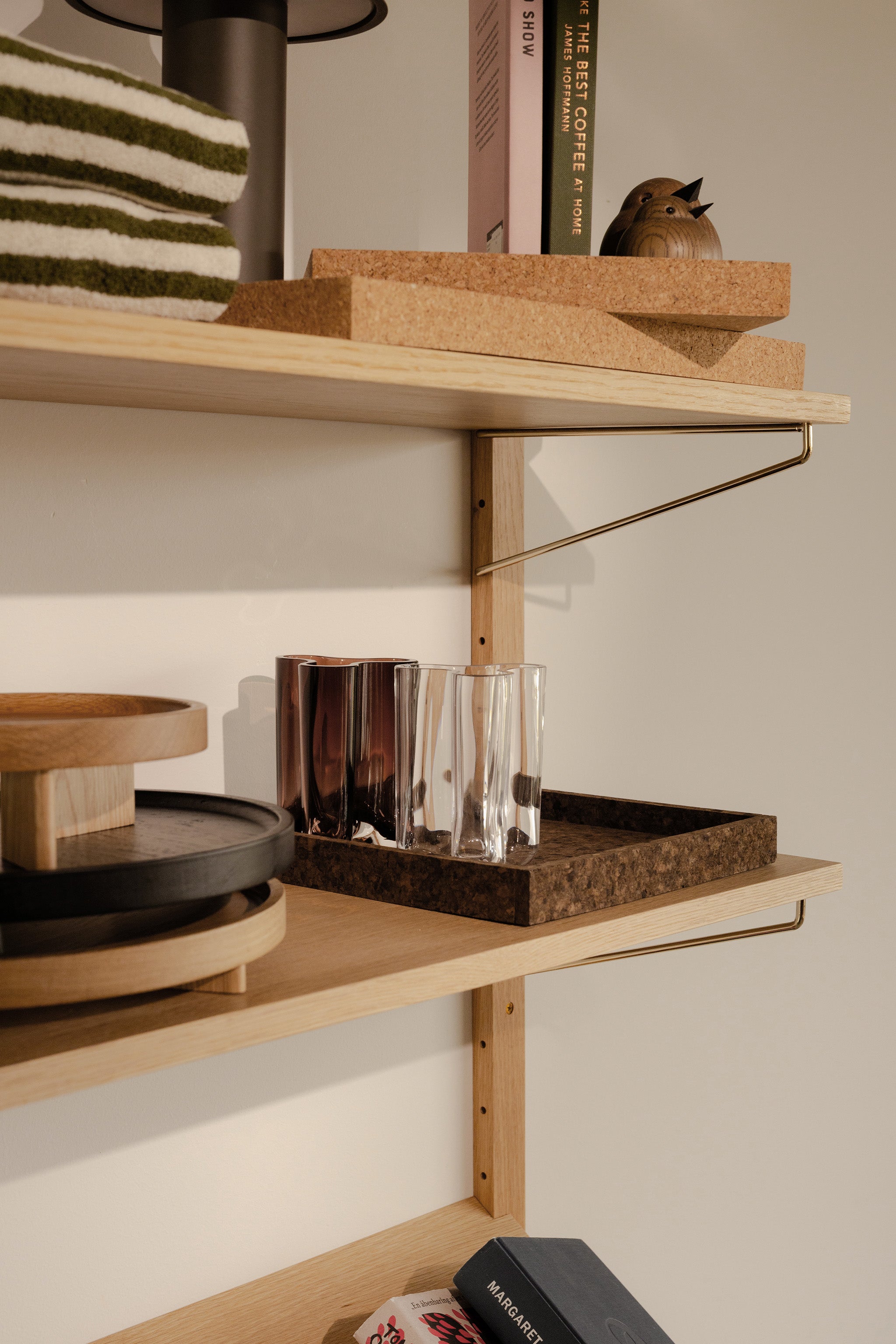 Campata 22cm shelf - natural oak/black