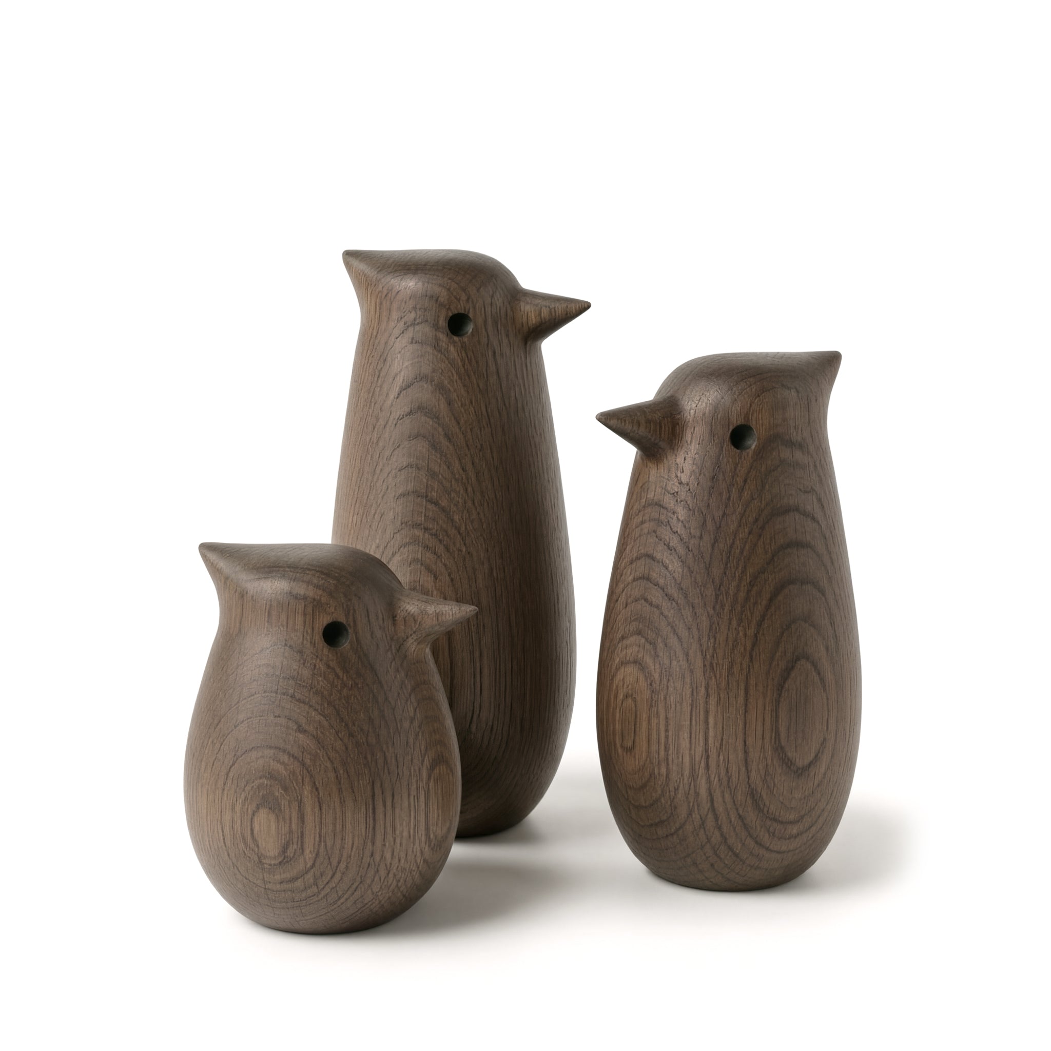 Far Sangfugl i røgbejdset eg