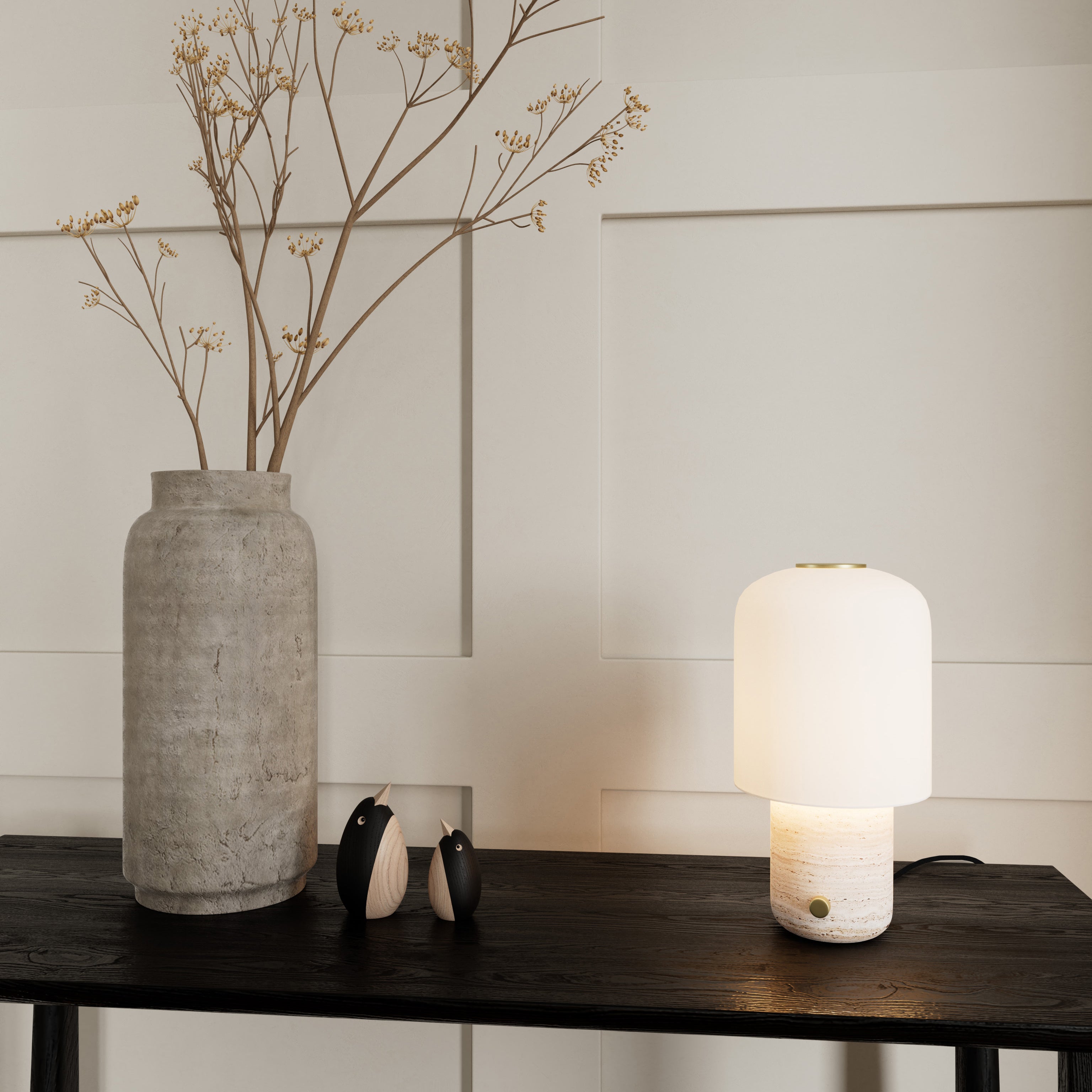 TOKYO table lamp - travertine