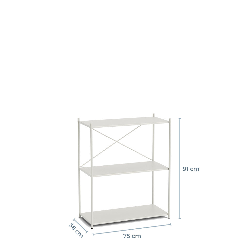 ARTURO reolmodul med 3 hylder - light grey