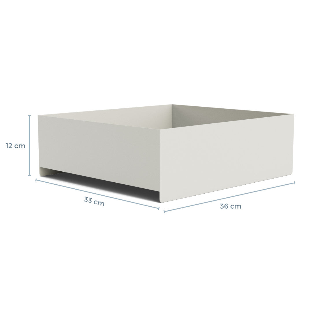 ARTURO metal shelf box - Light Grey