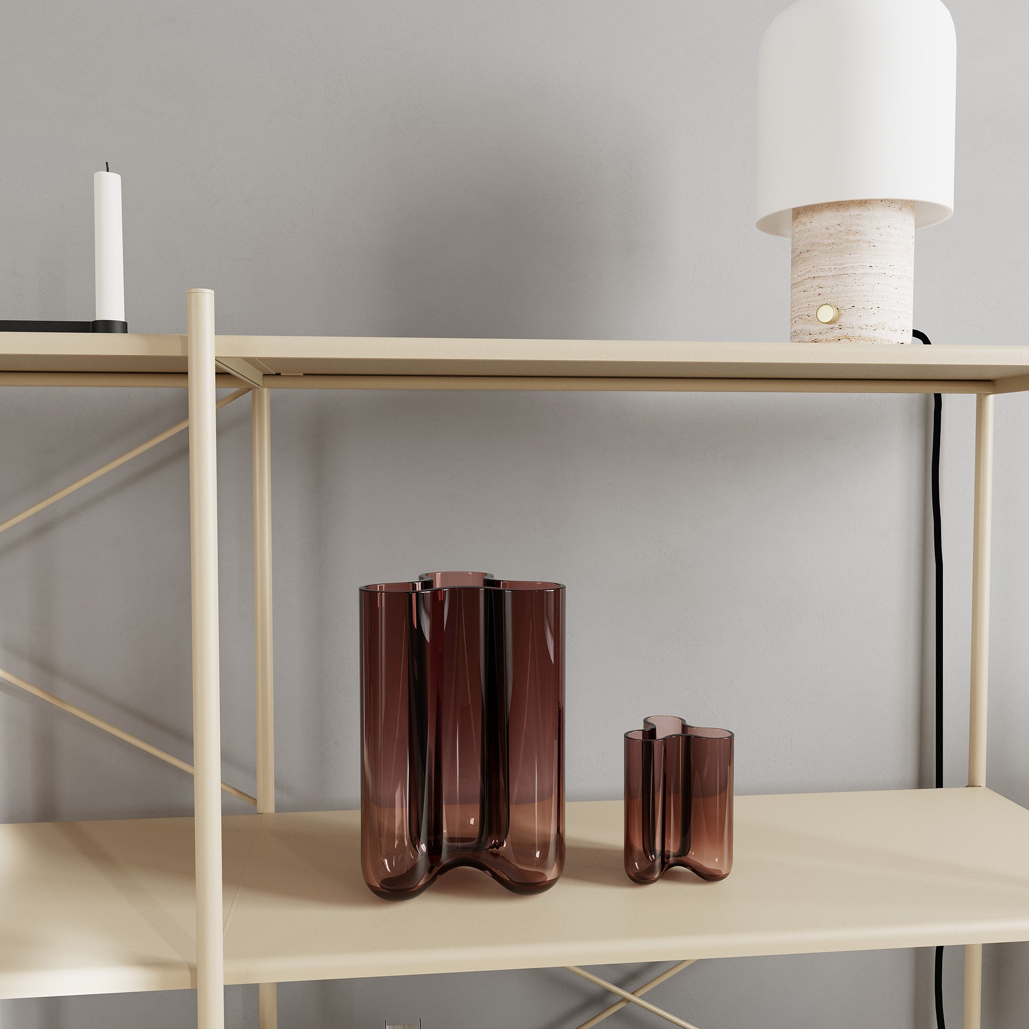 Clover vase small - faded rose