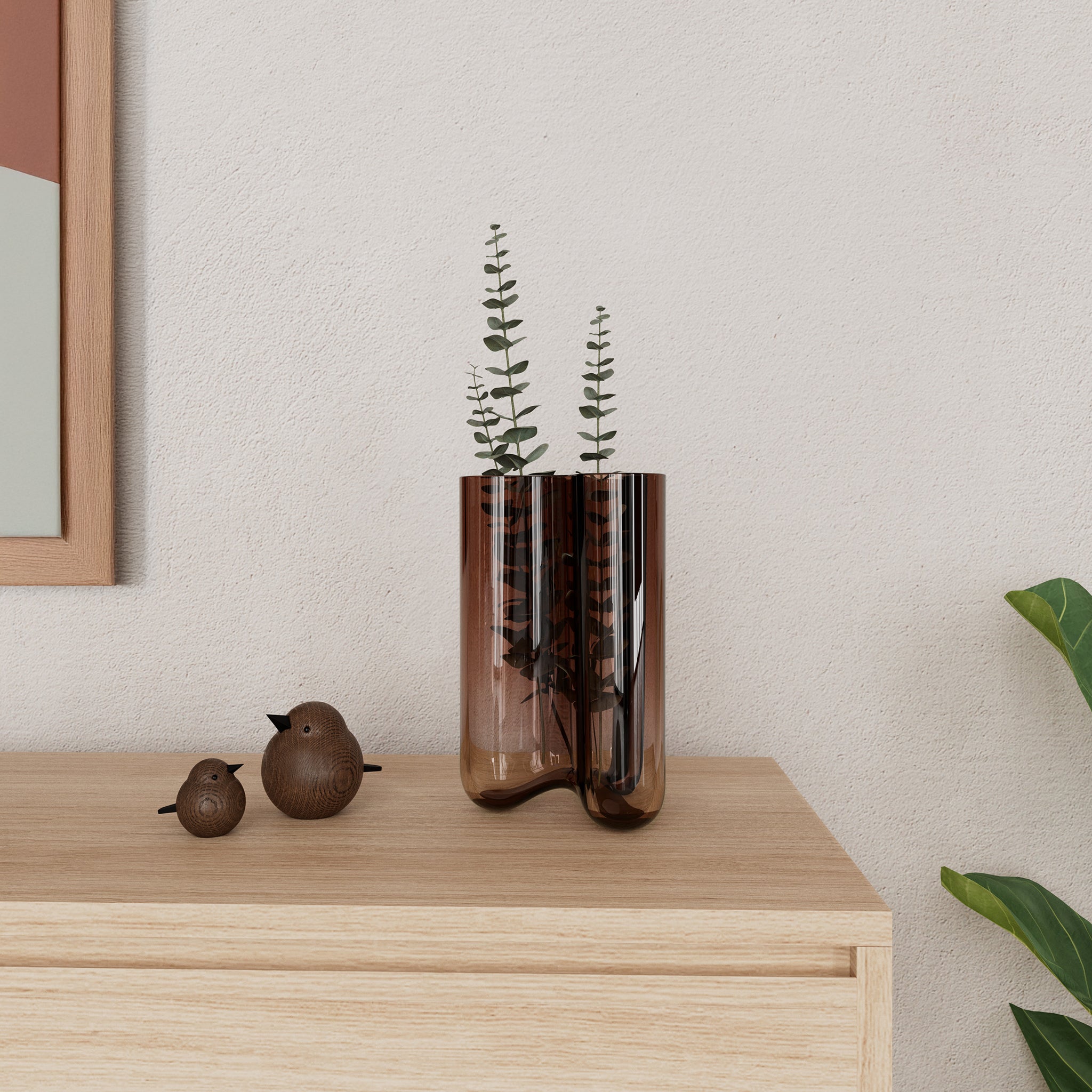 Clover vase large - faded rose