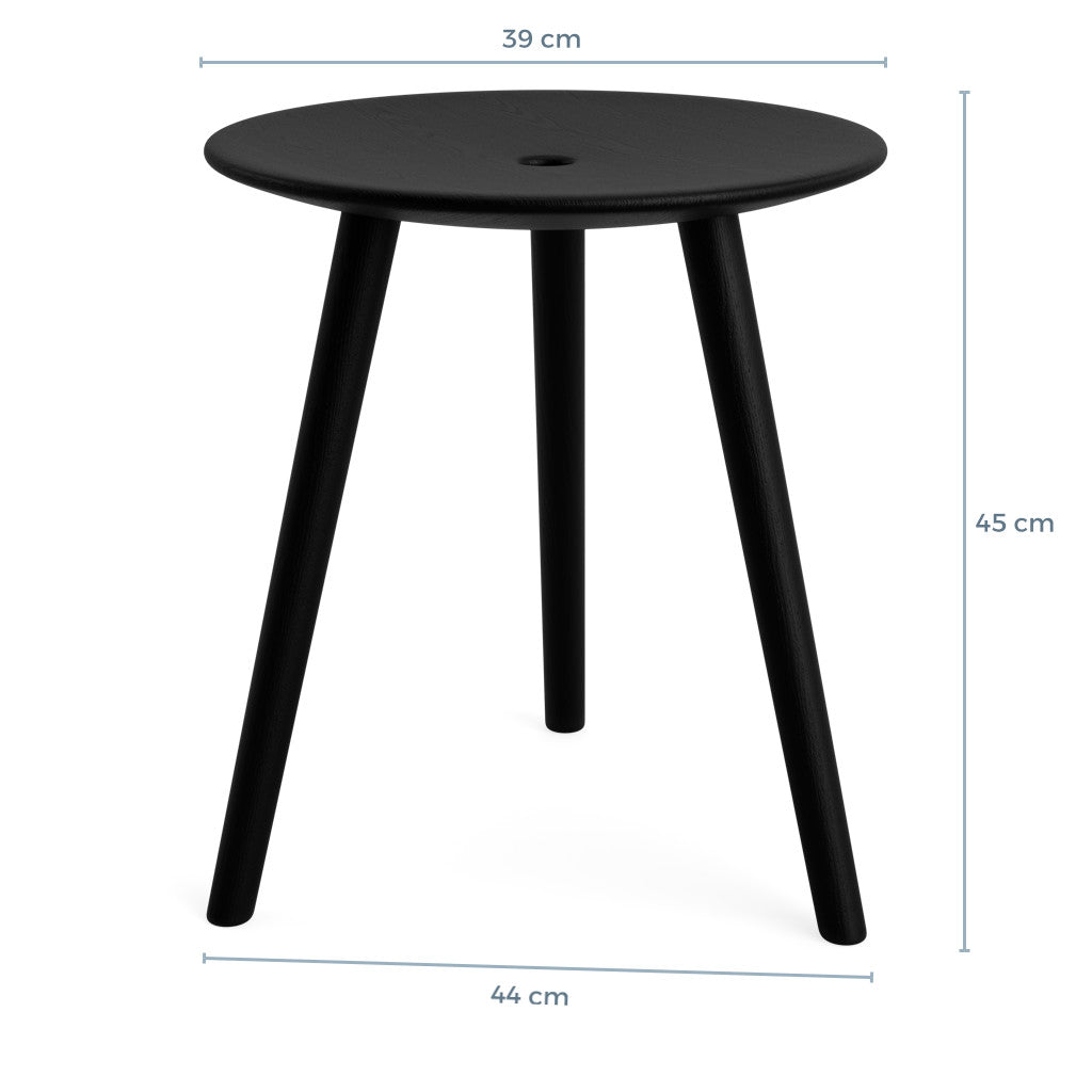 DI VOLO stool 45cm - black oak