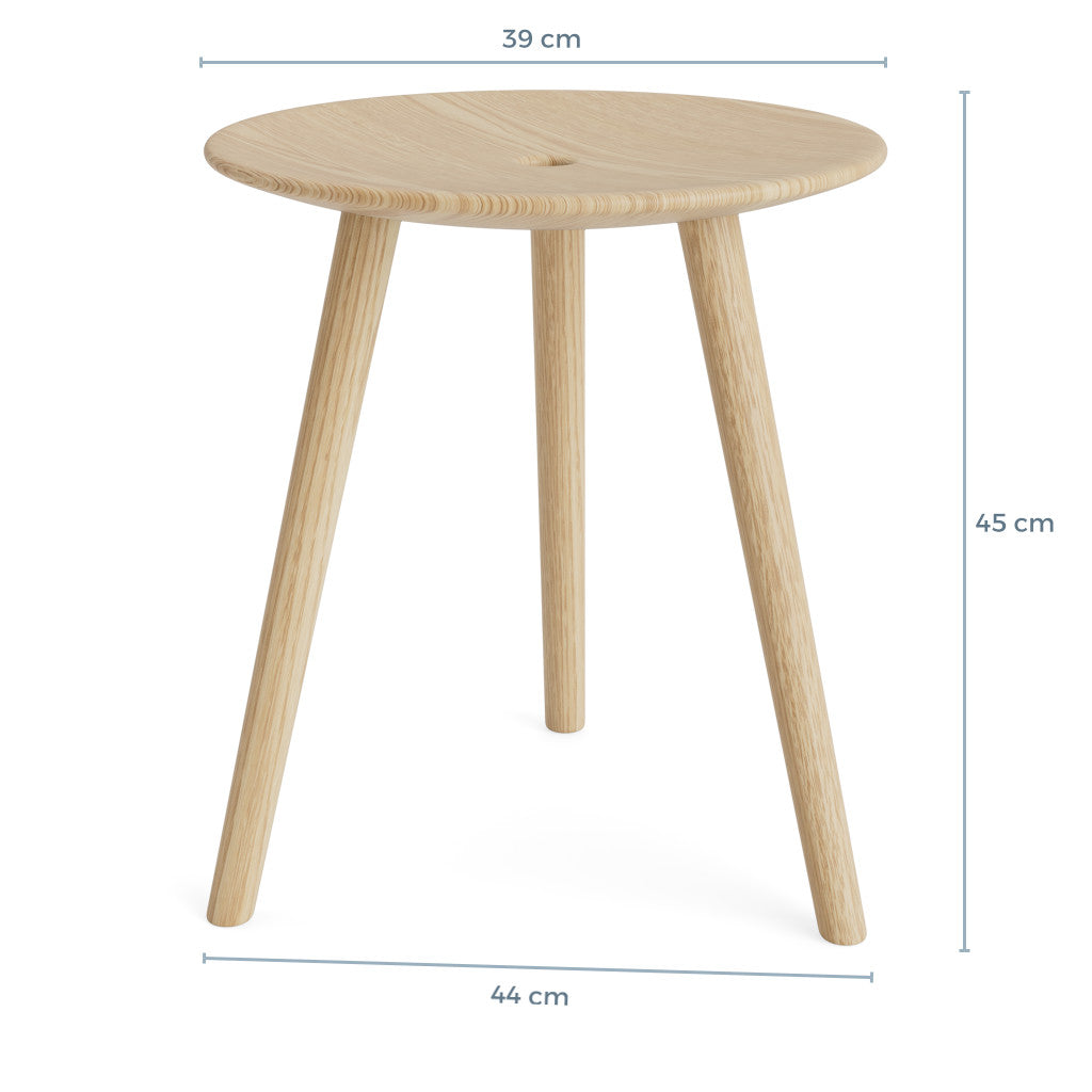 DI VOLO stool 45 cm - natural oak