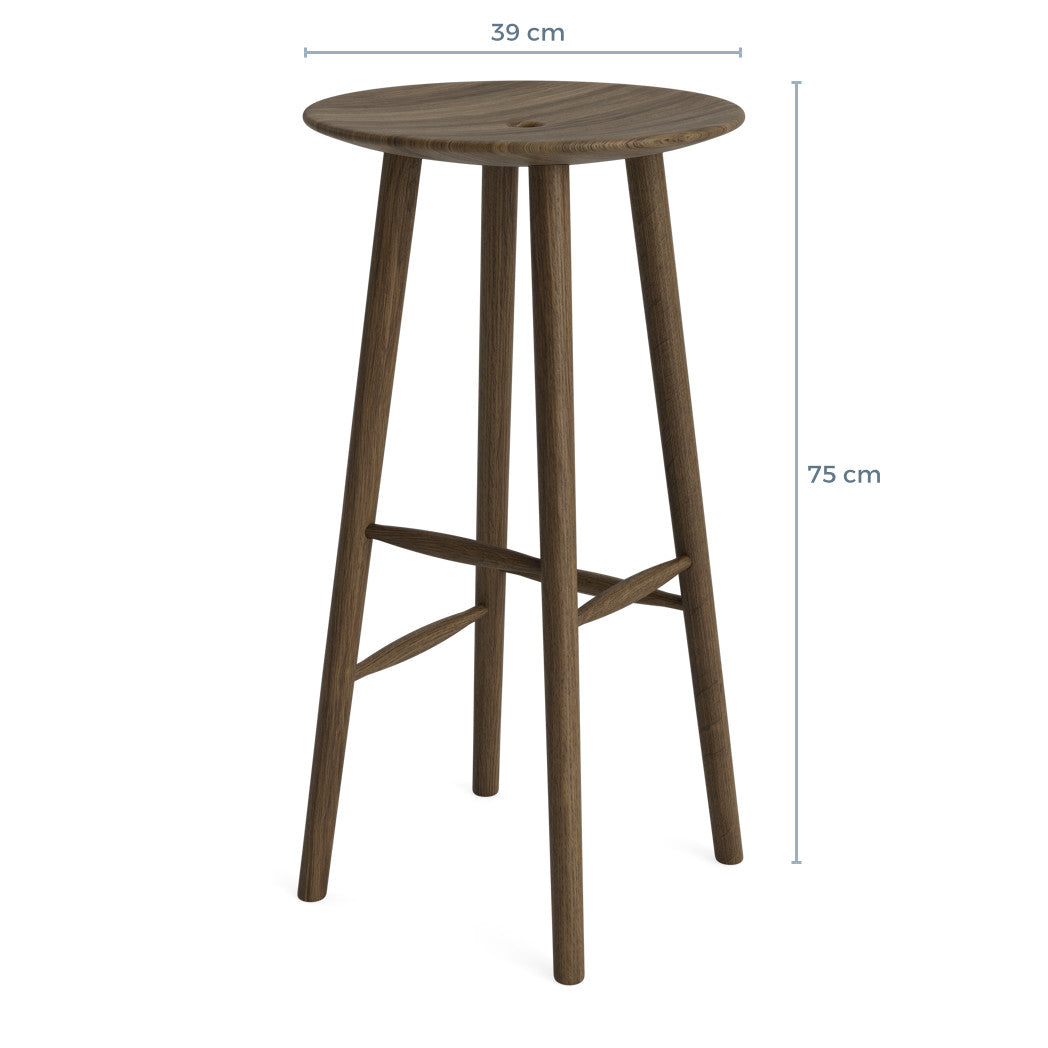 DI VOLO barstool 75cm - dark oak