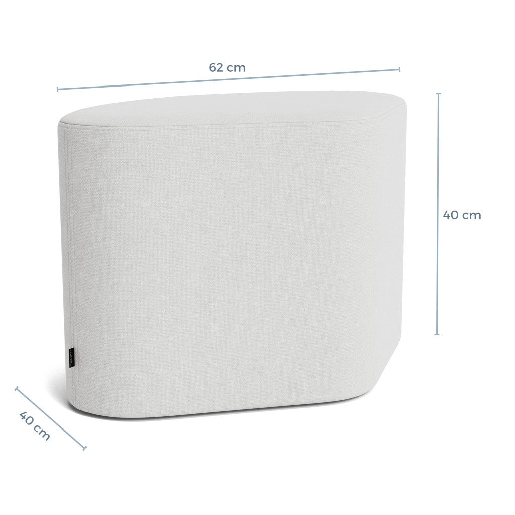 MADISON pouf - silver grey