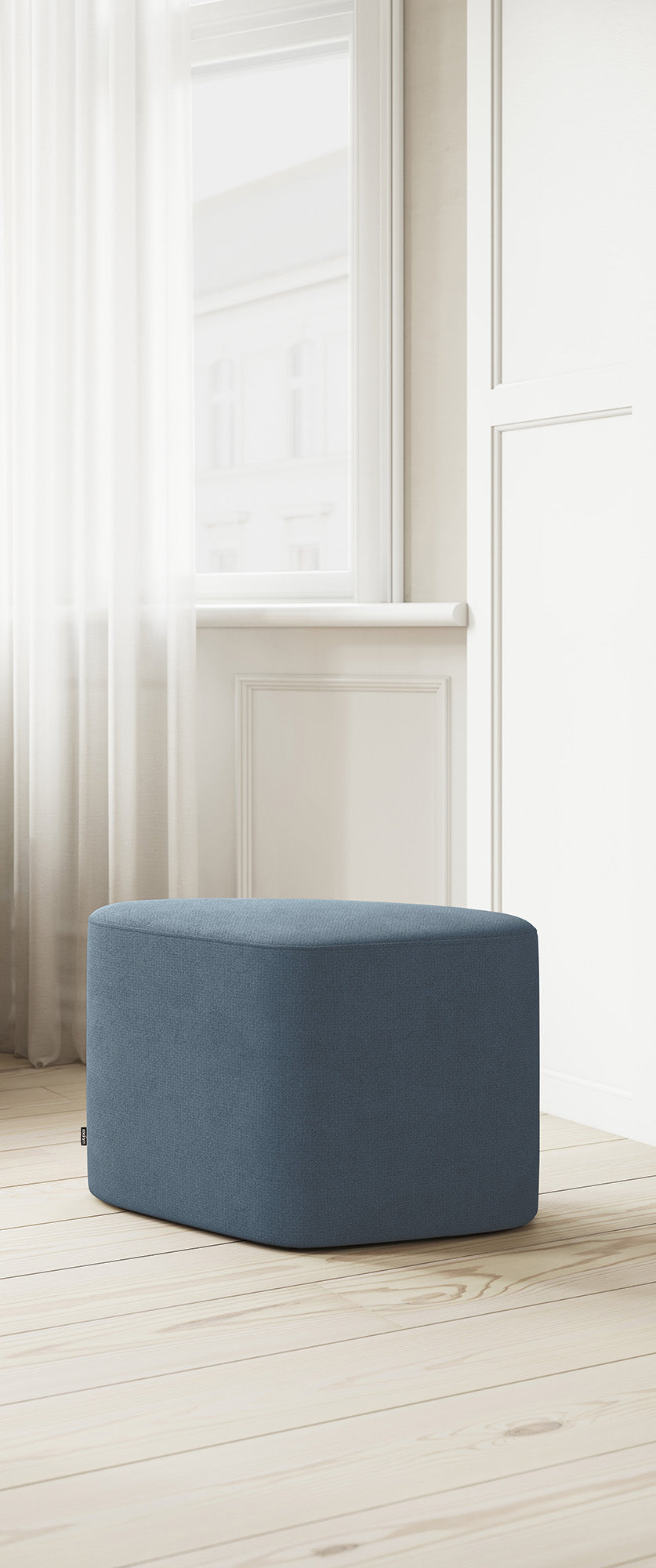 MADISON pouf - slate blue