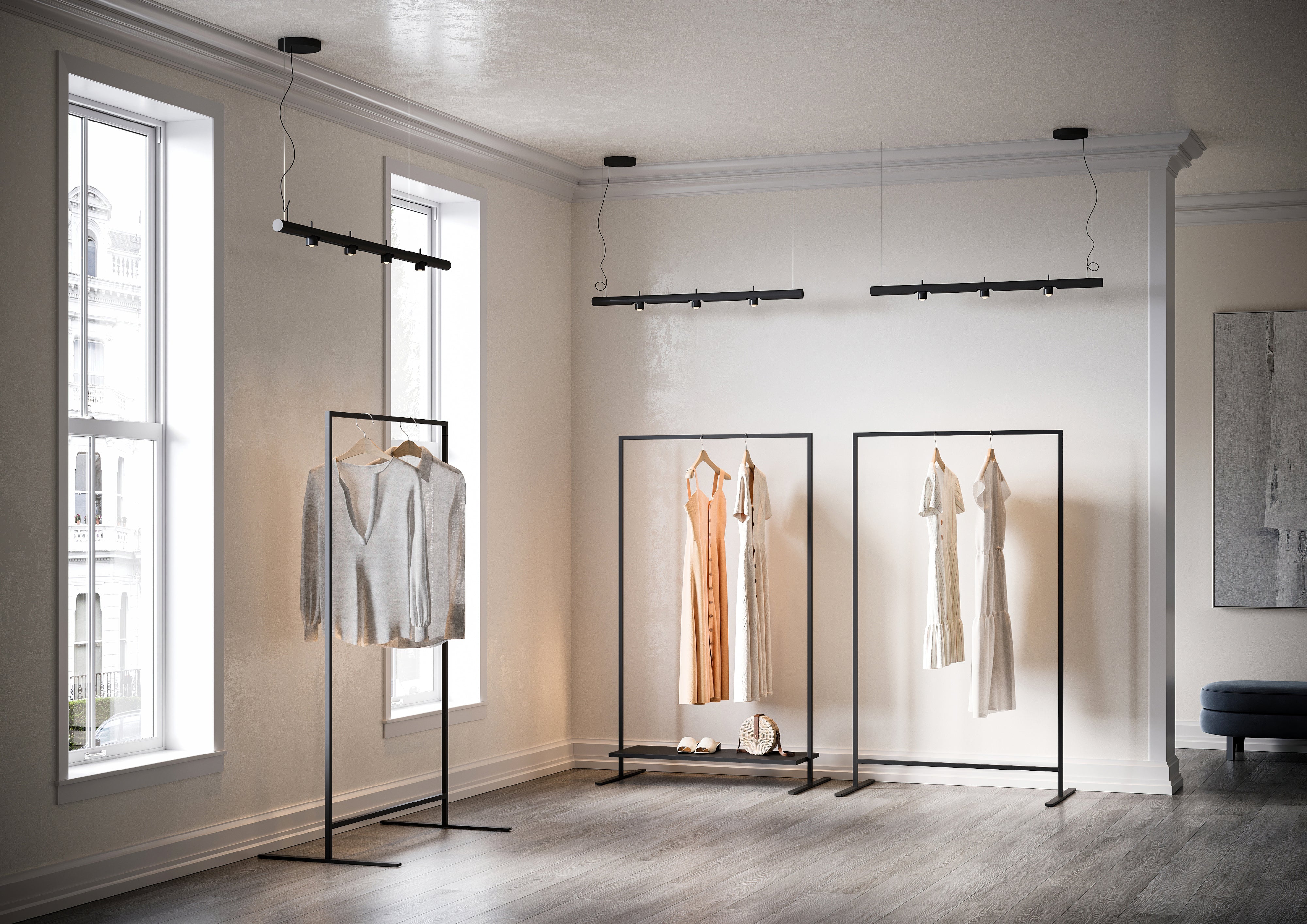 MARCO 100 clothes rack - black