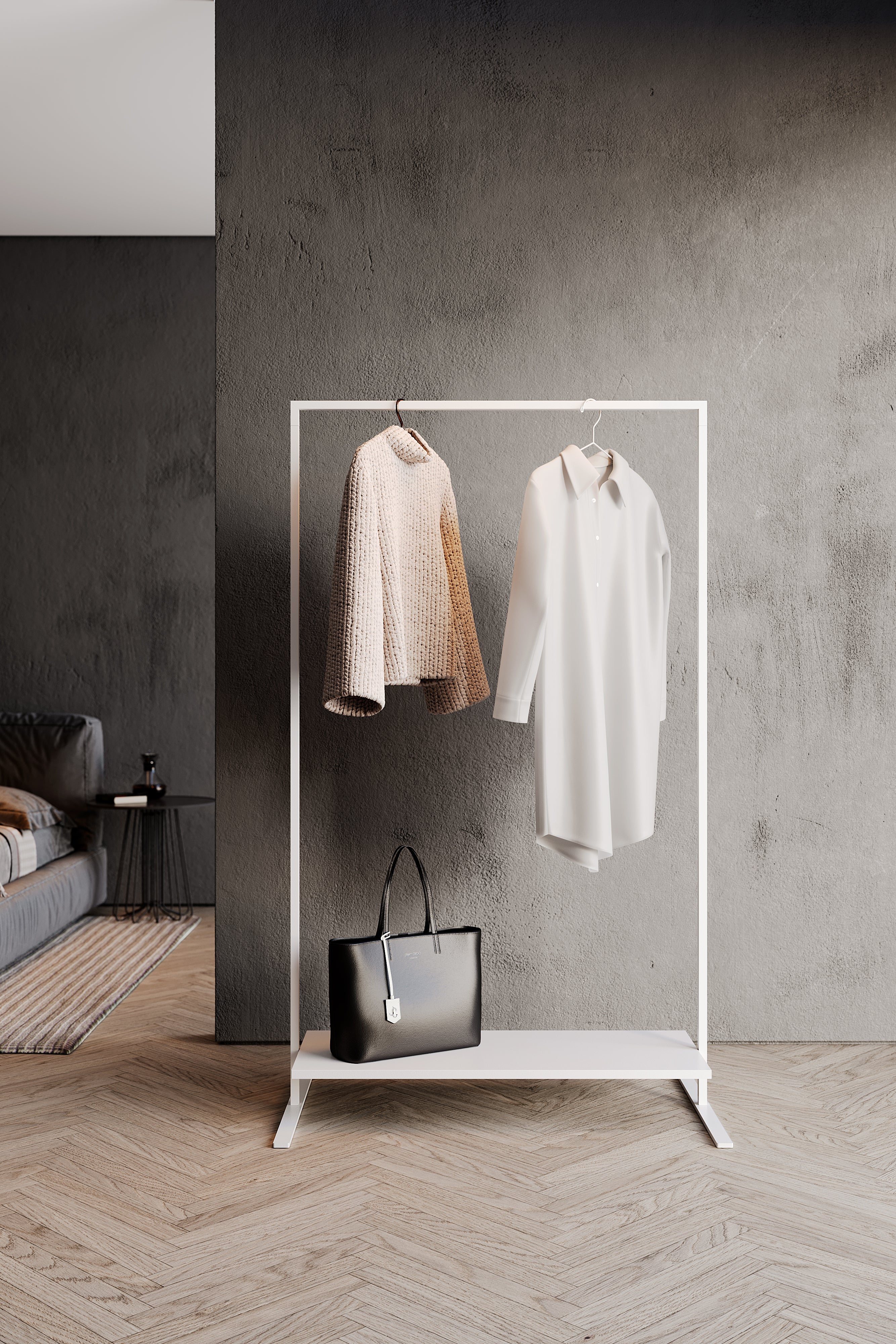 MARCO 100 clothes rack - white