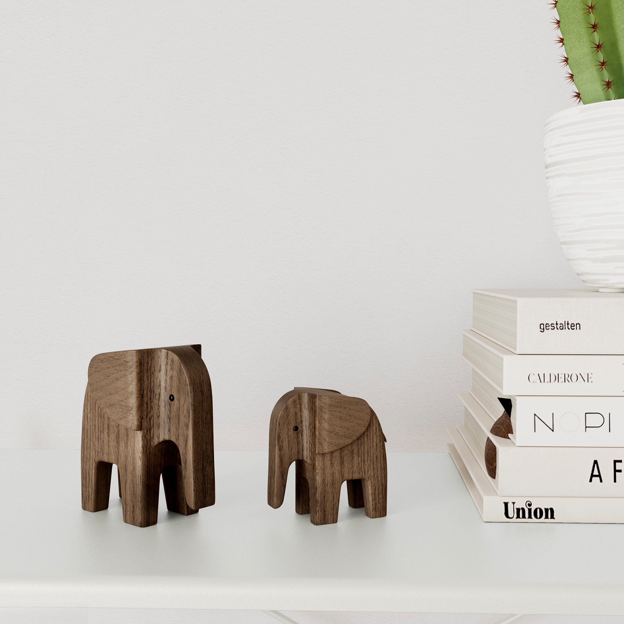 BABY ELEPHANT smoke stained ash