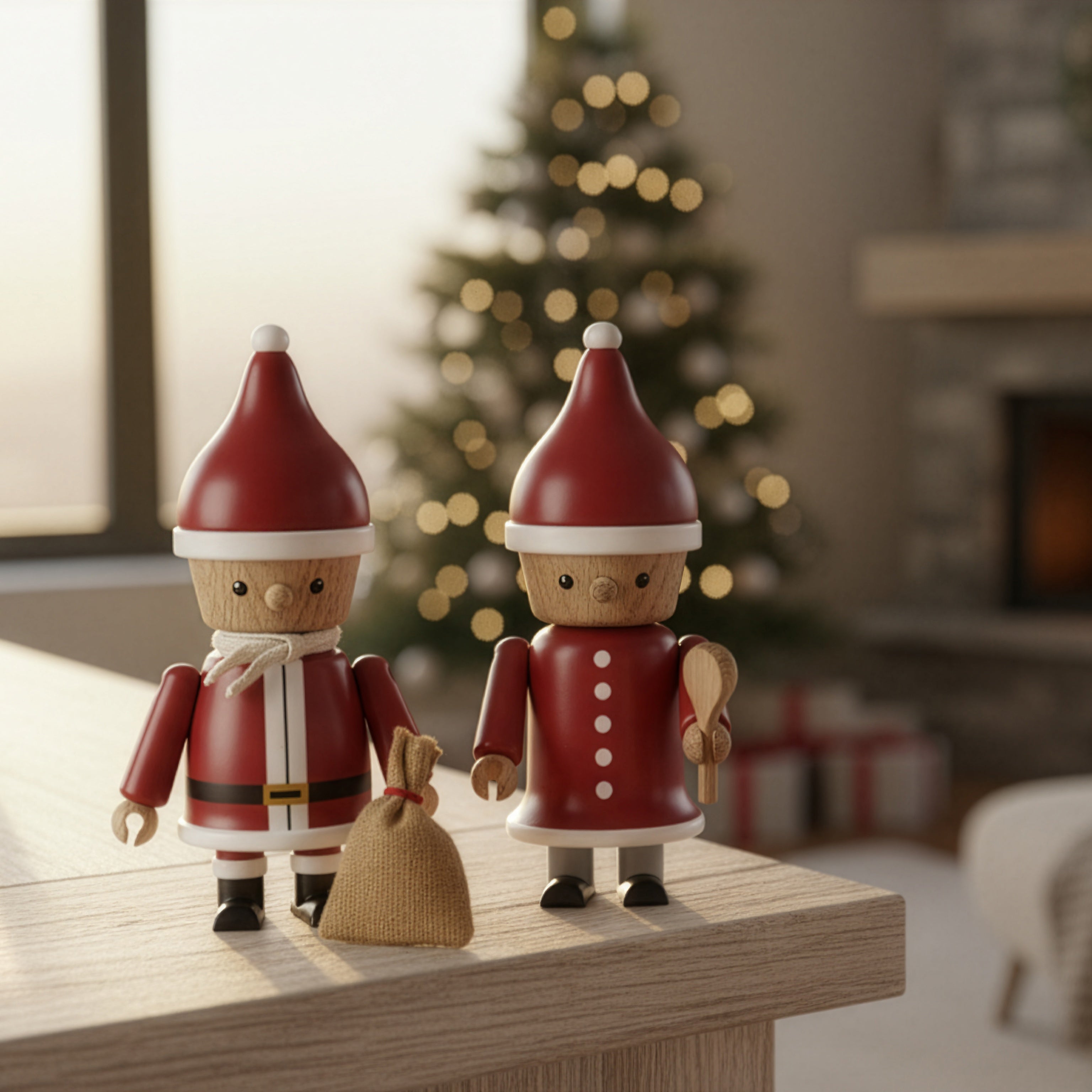 NICHOLAS Christmas figurine w/sack