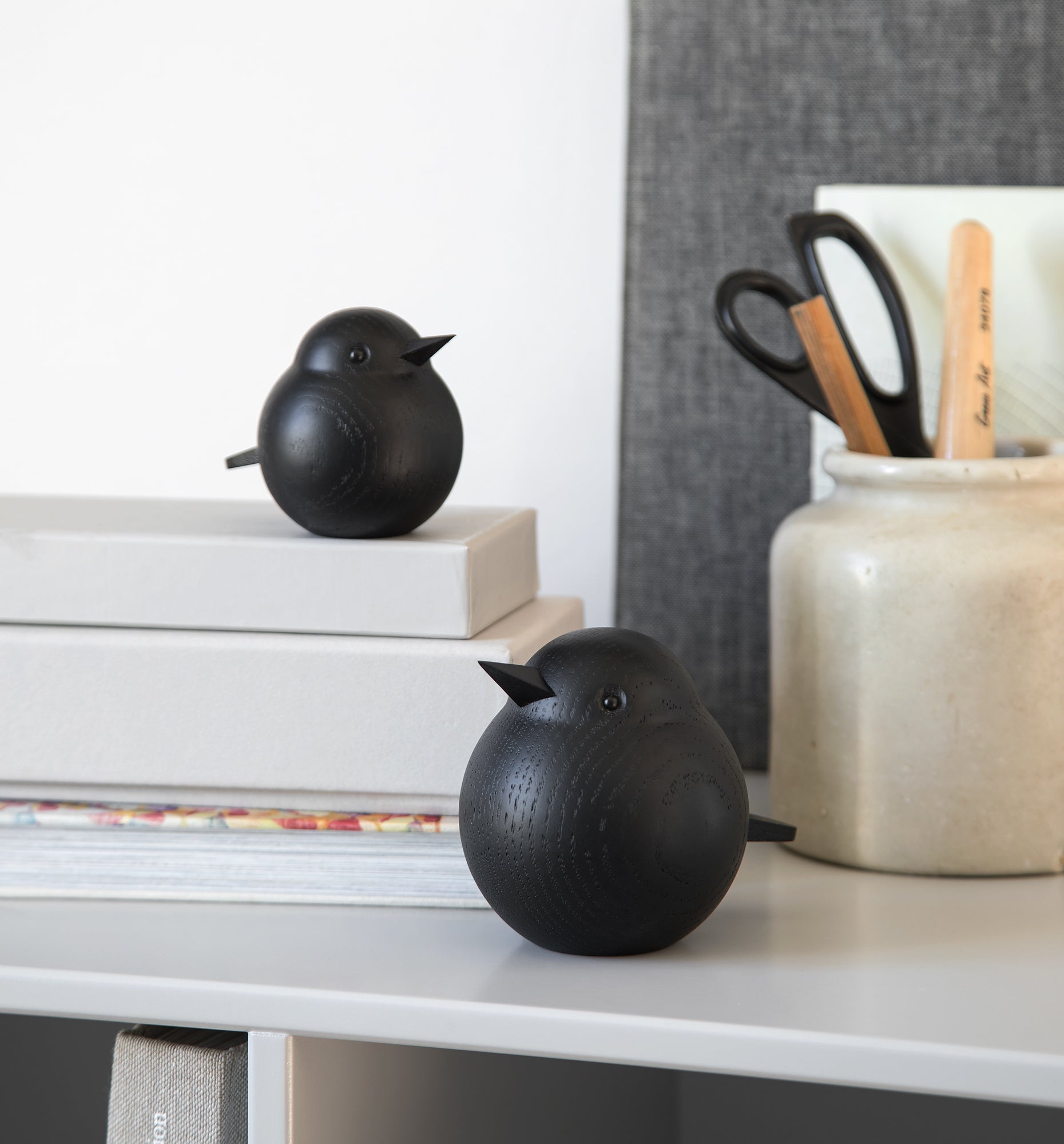 BABY SPARROW black stained oak