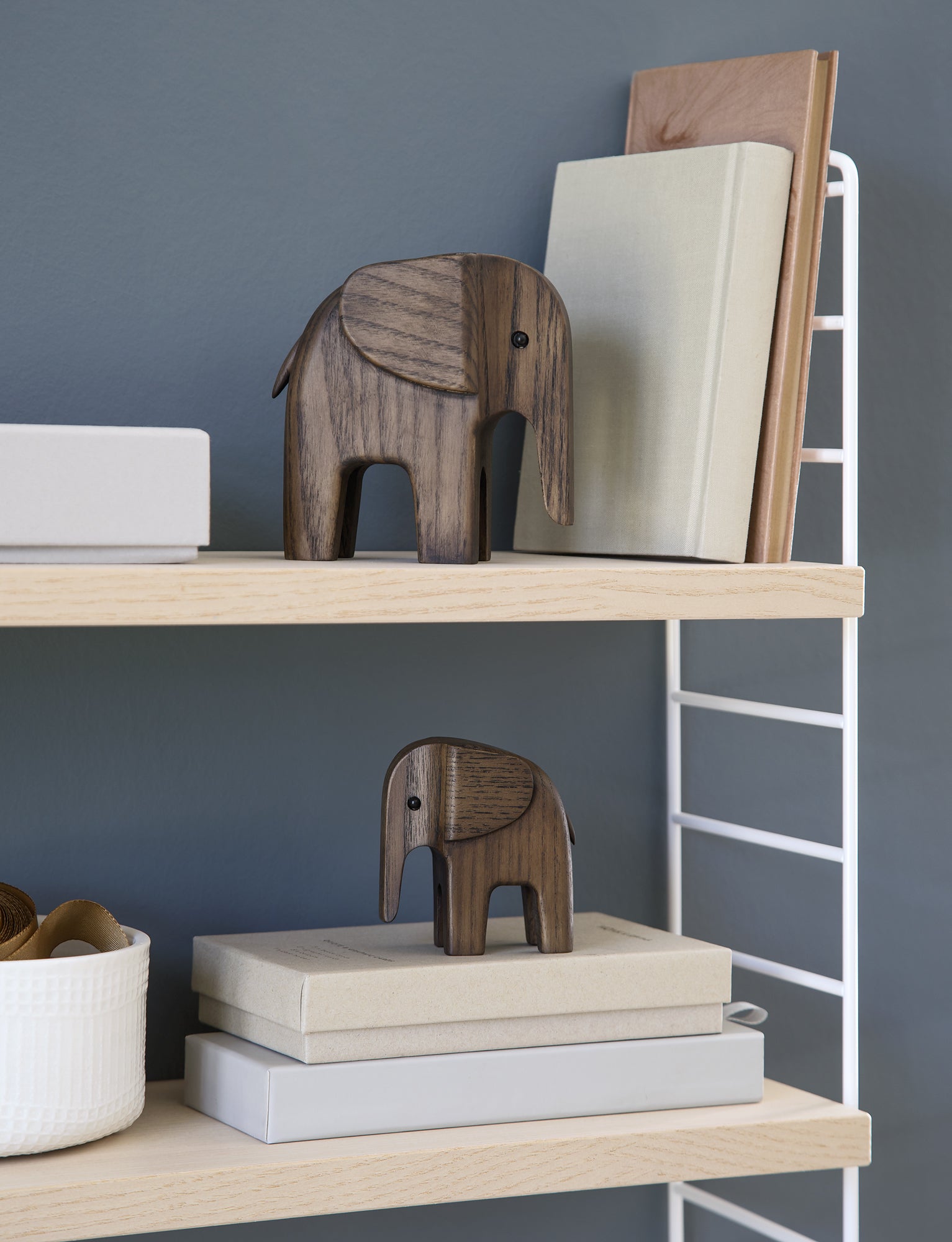 BABY ELEPHANT smoke stained ash