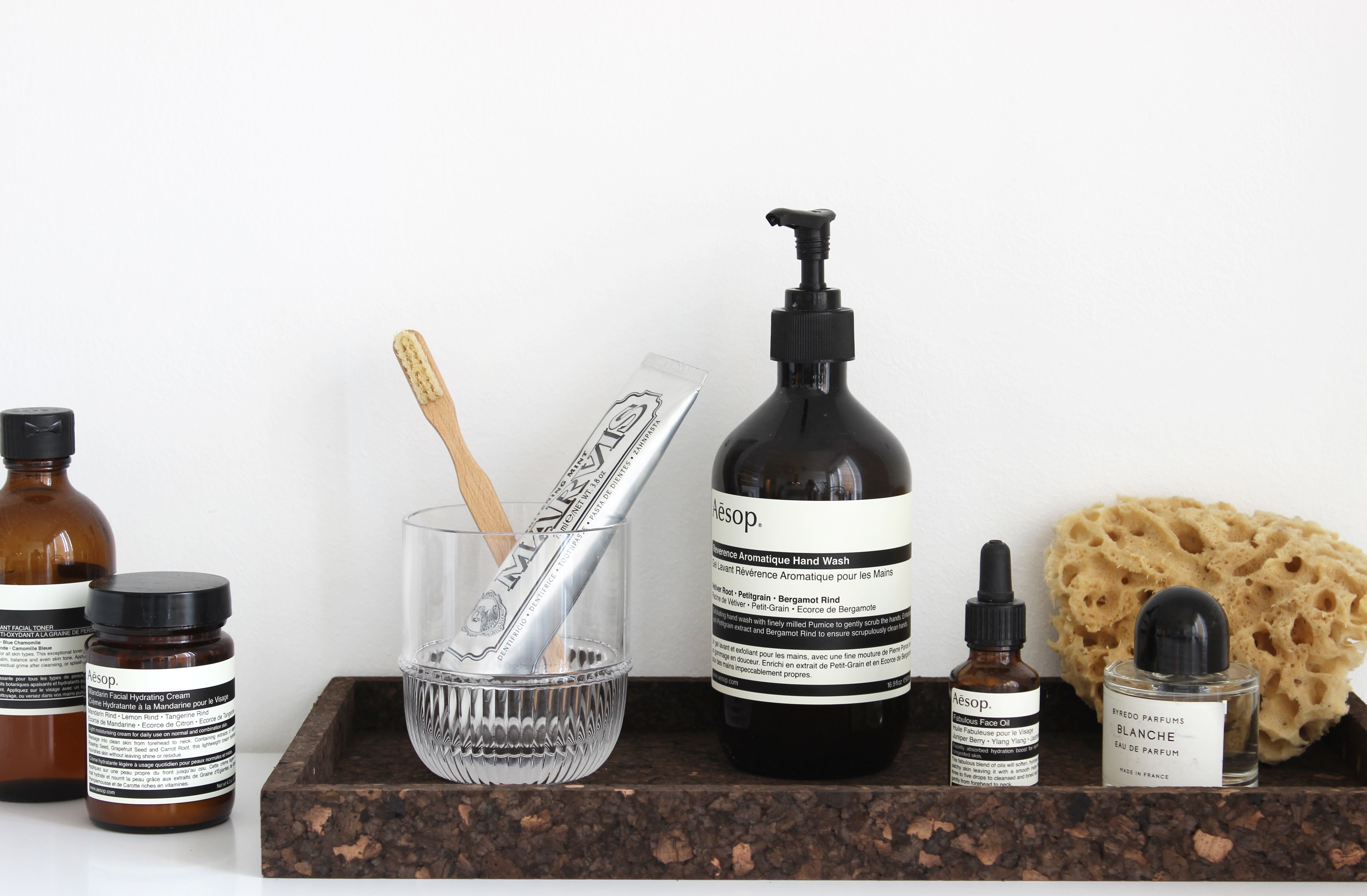 CORK TRAY rectangular - smoked