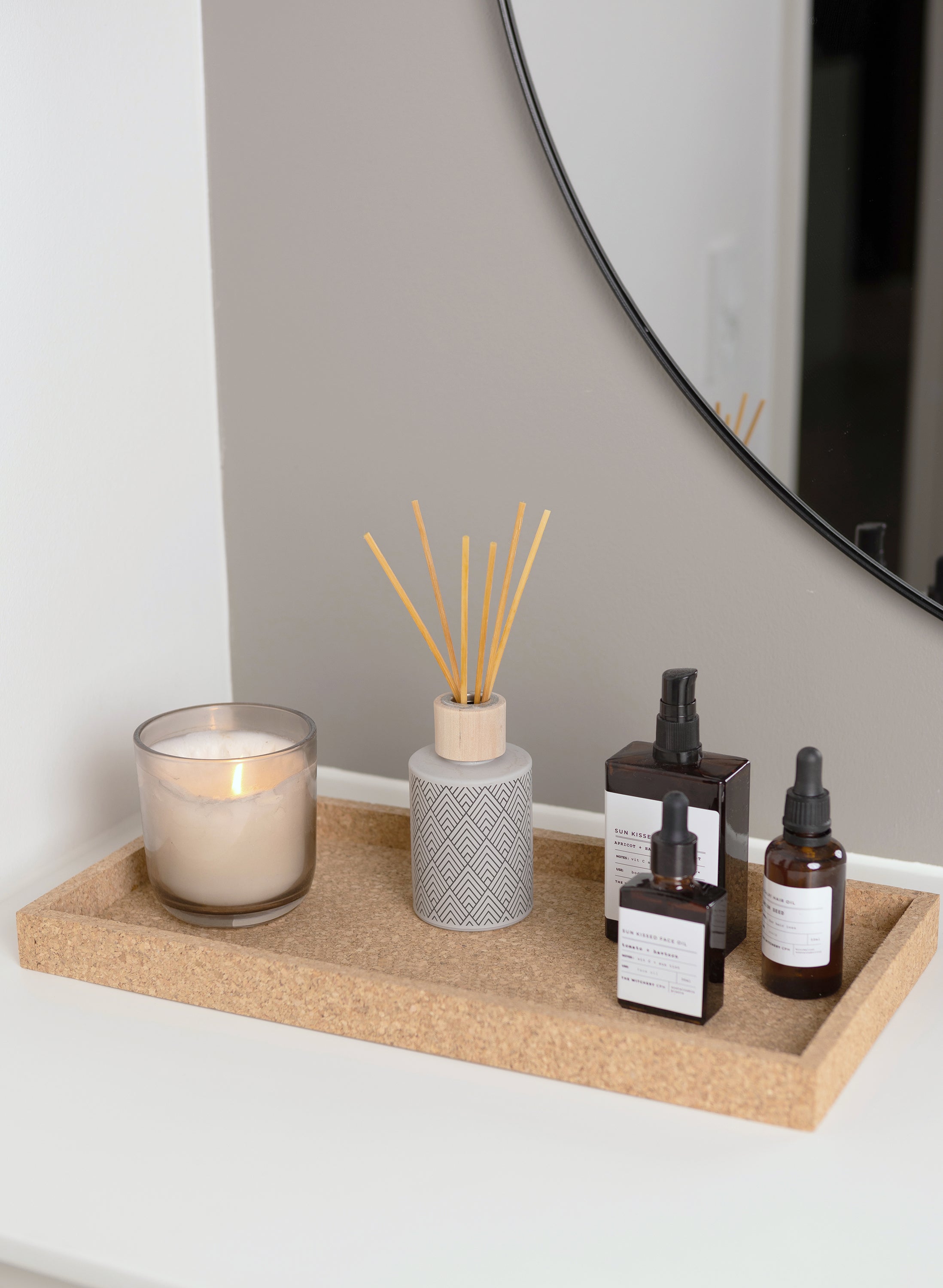 CORK TRAY rectangular - natural