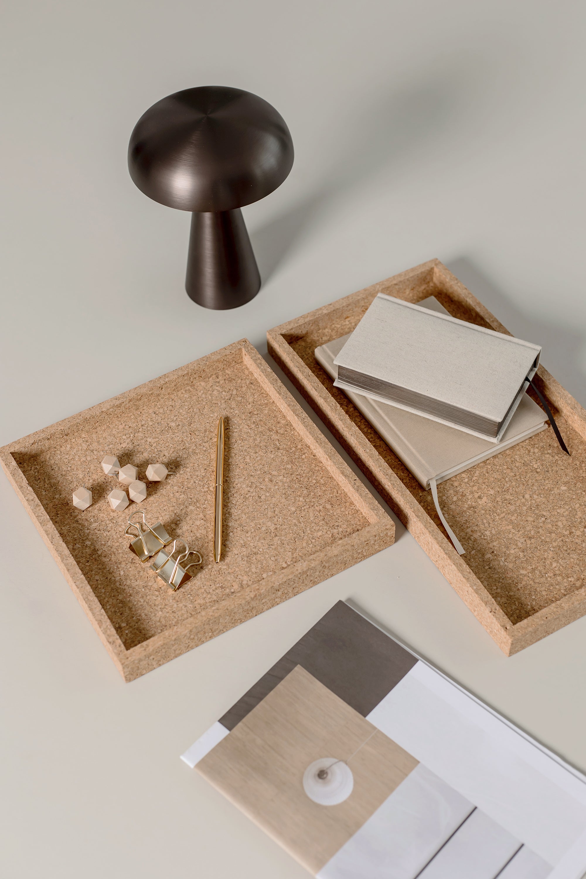 CORK TRAY rectangular - natural