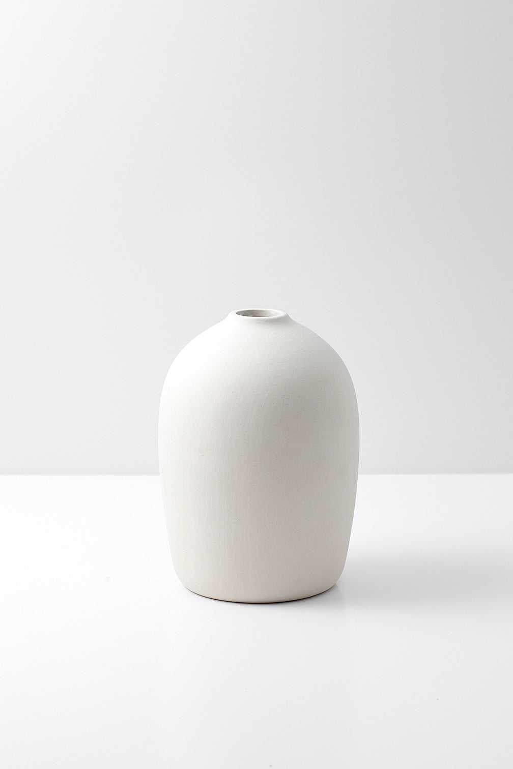 RAW ceramic vase small - white