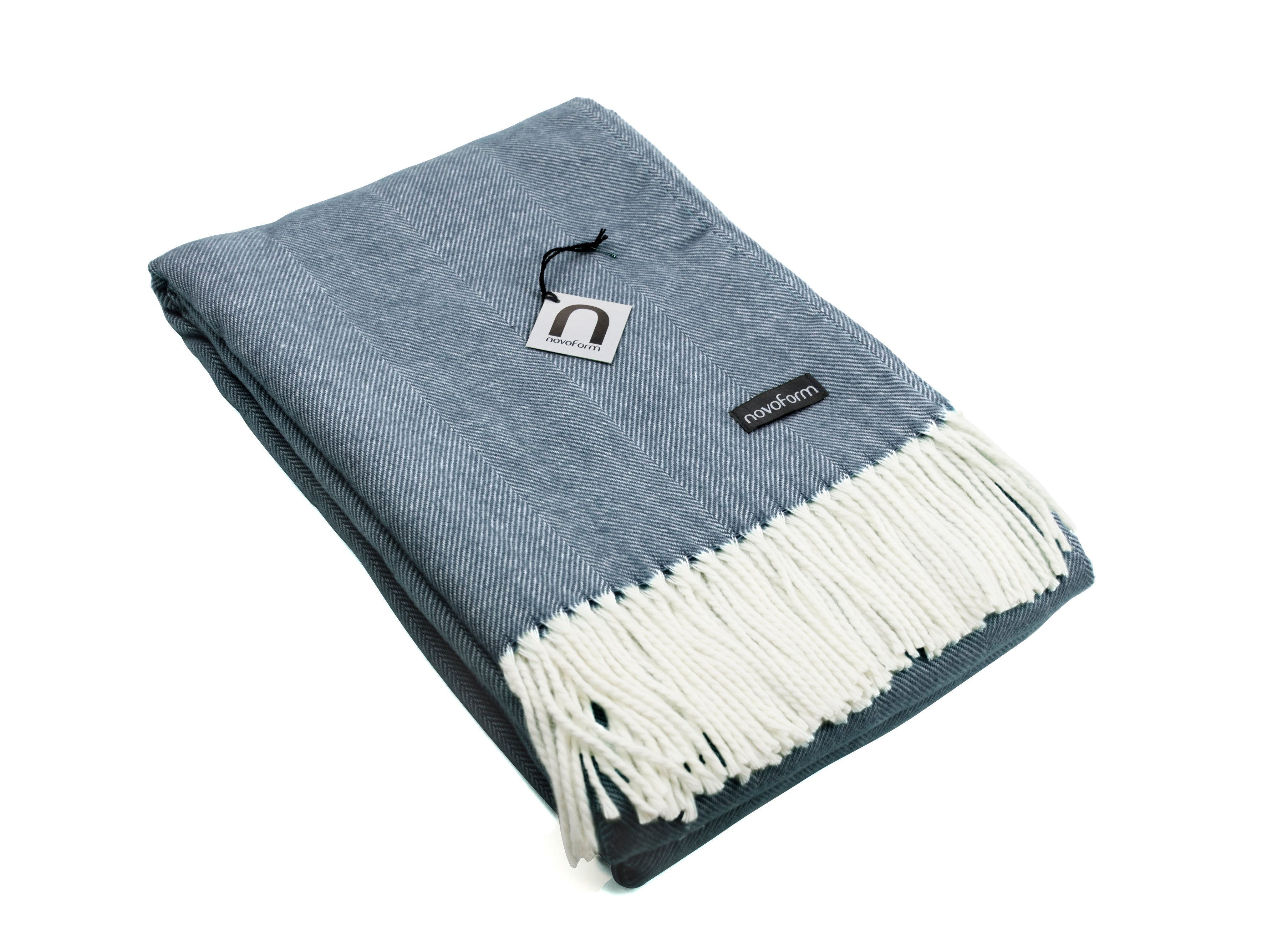 SKAGEN plaid - mørkeblå