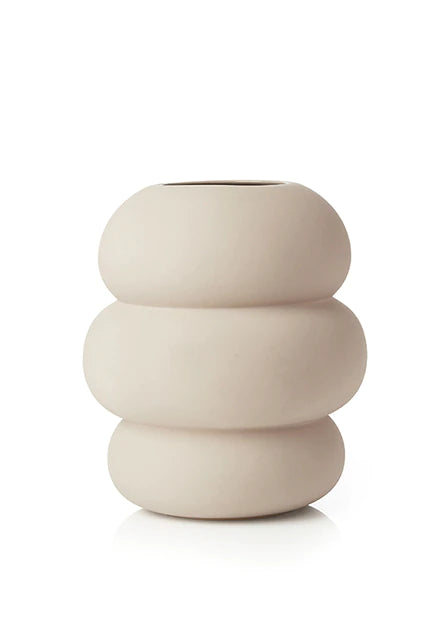 SOFT SHAPE vase keramik - beige