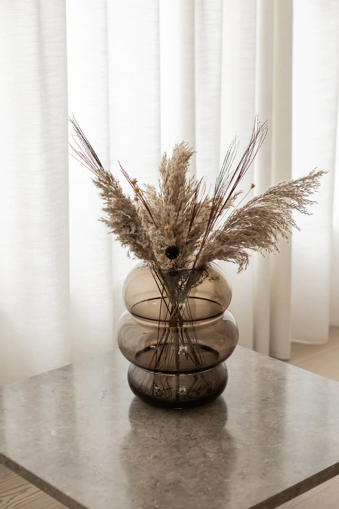SOFT SHAPE vase røget glas