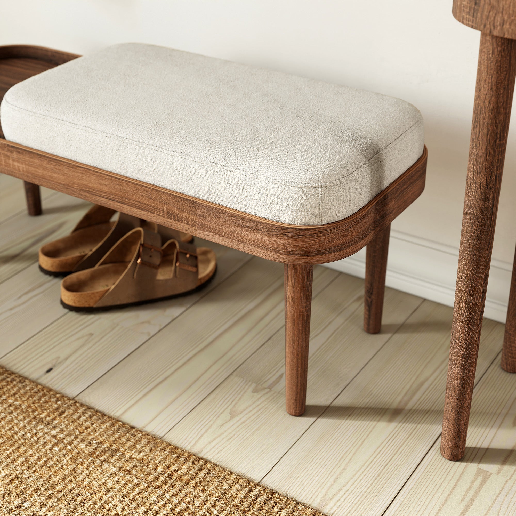 SERENA bench - natural oak/silver grey