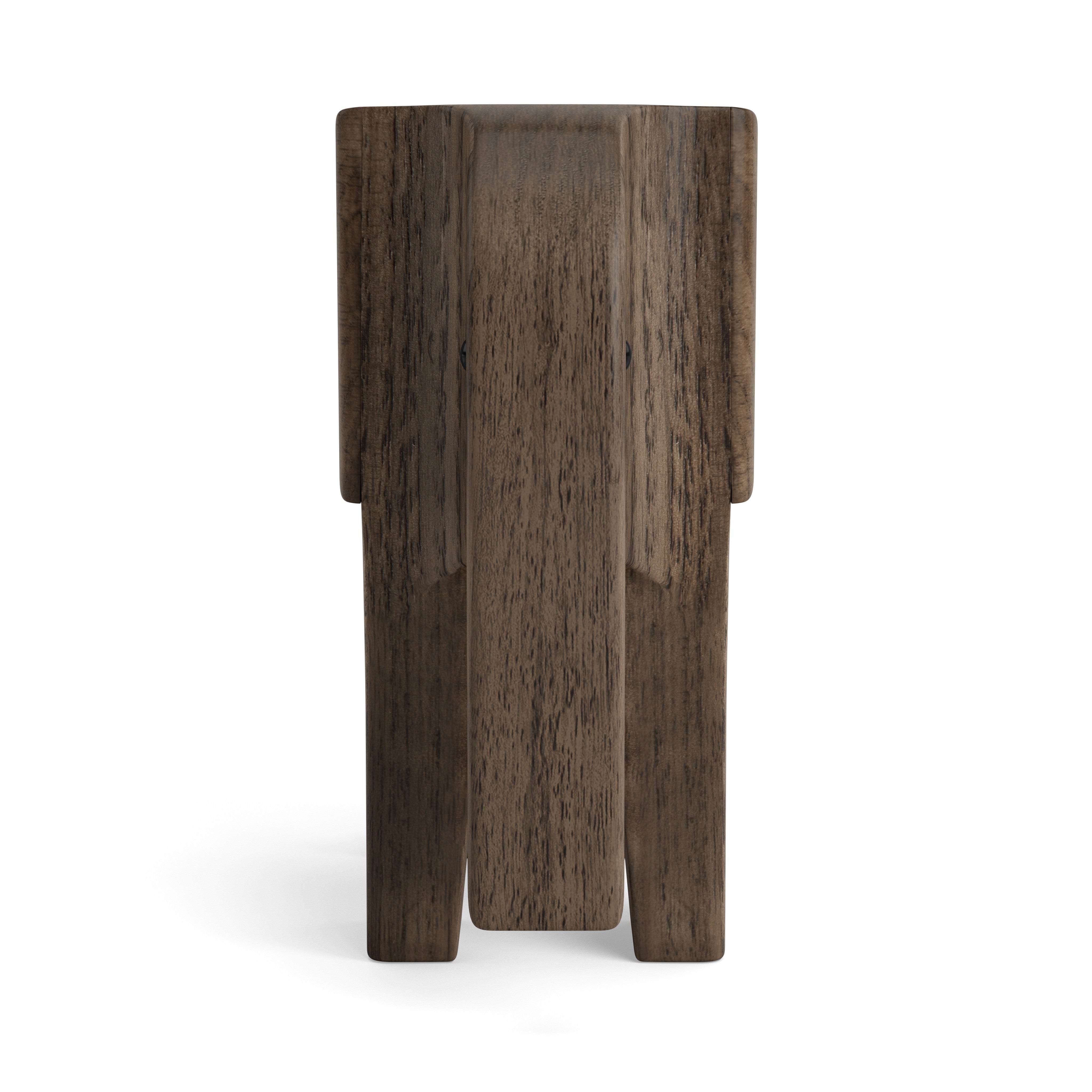 ELEFANT i røgbejdset asketræ