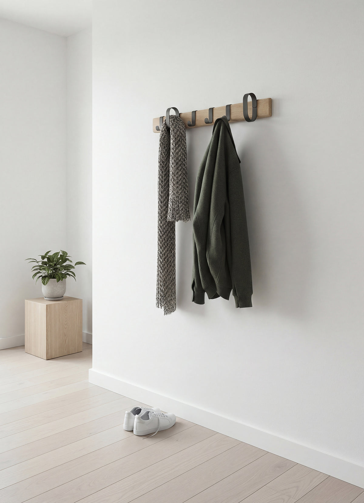 Novoform FLUKE coat rack natural oak - large