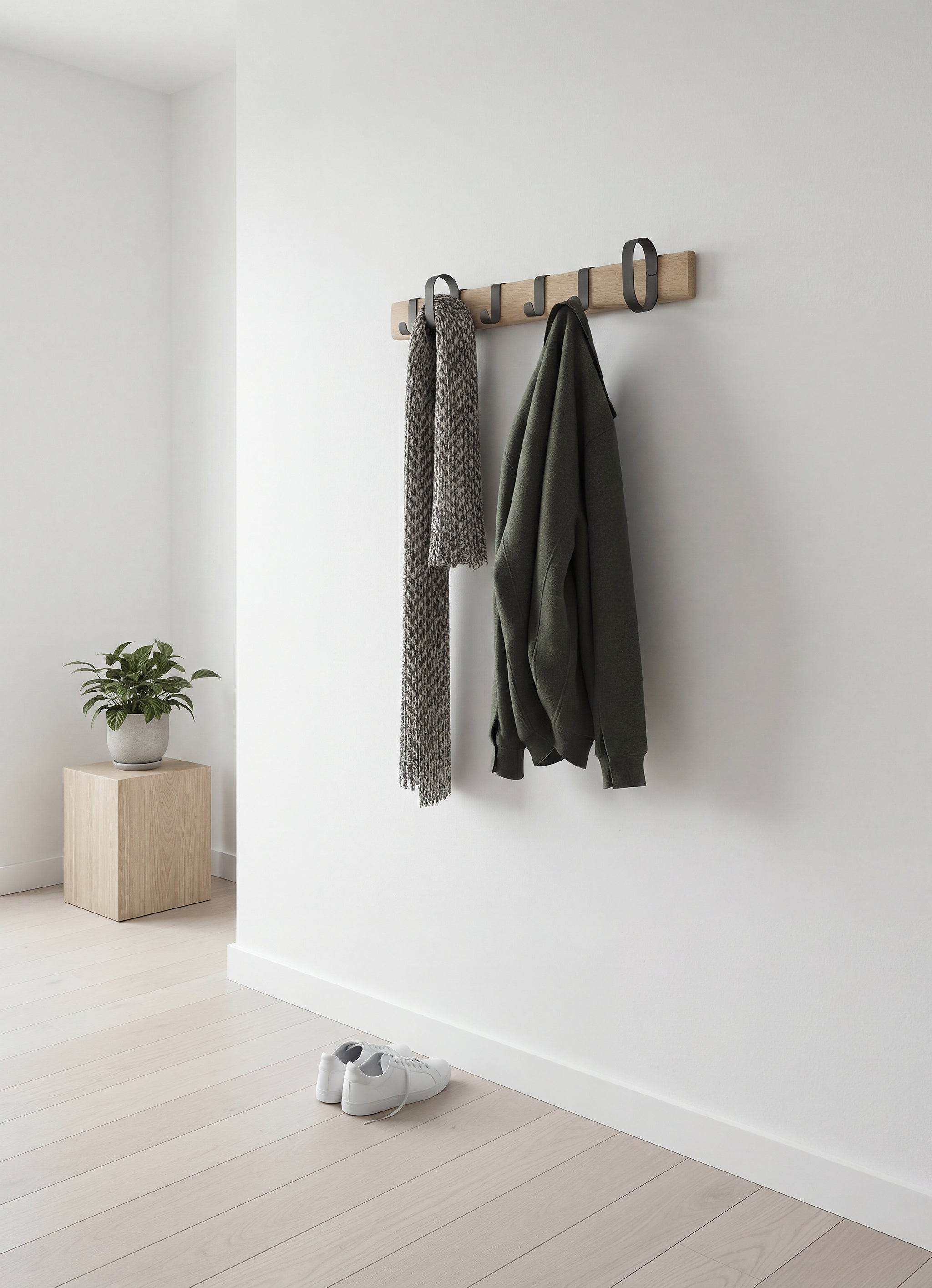 FLUKE knagerække eg natur - large