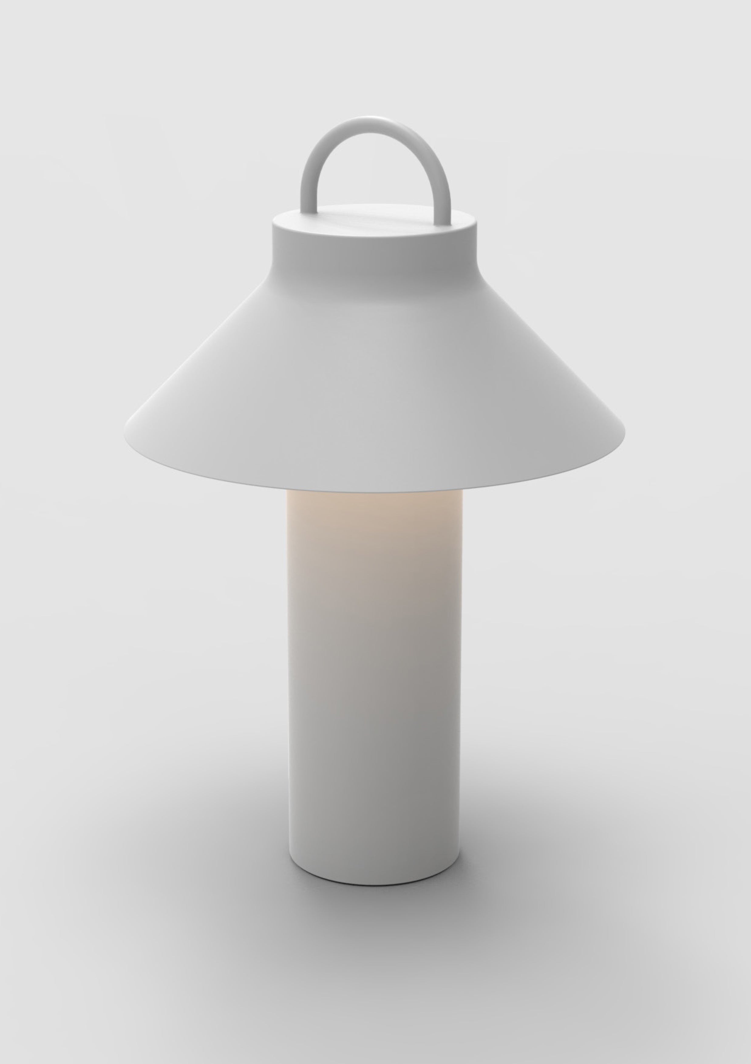 MOOV opladelig LED lampe - lysegrå