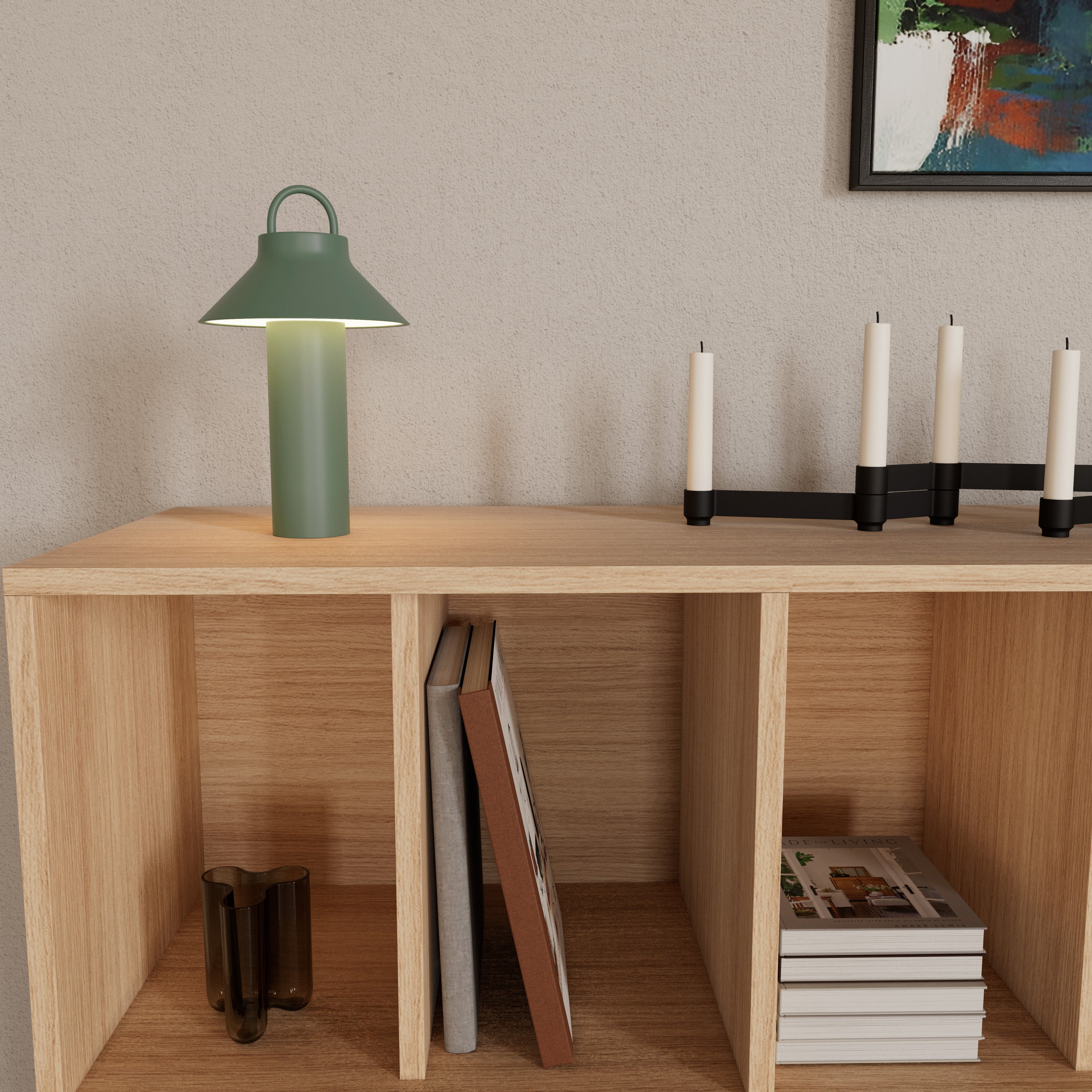MOOV opladelig LED lampe - grøn