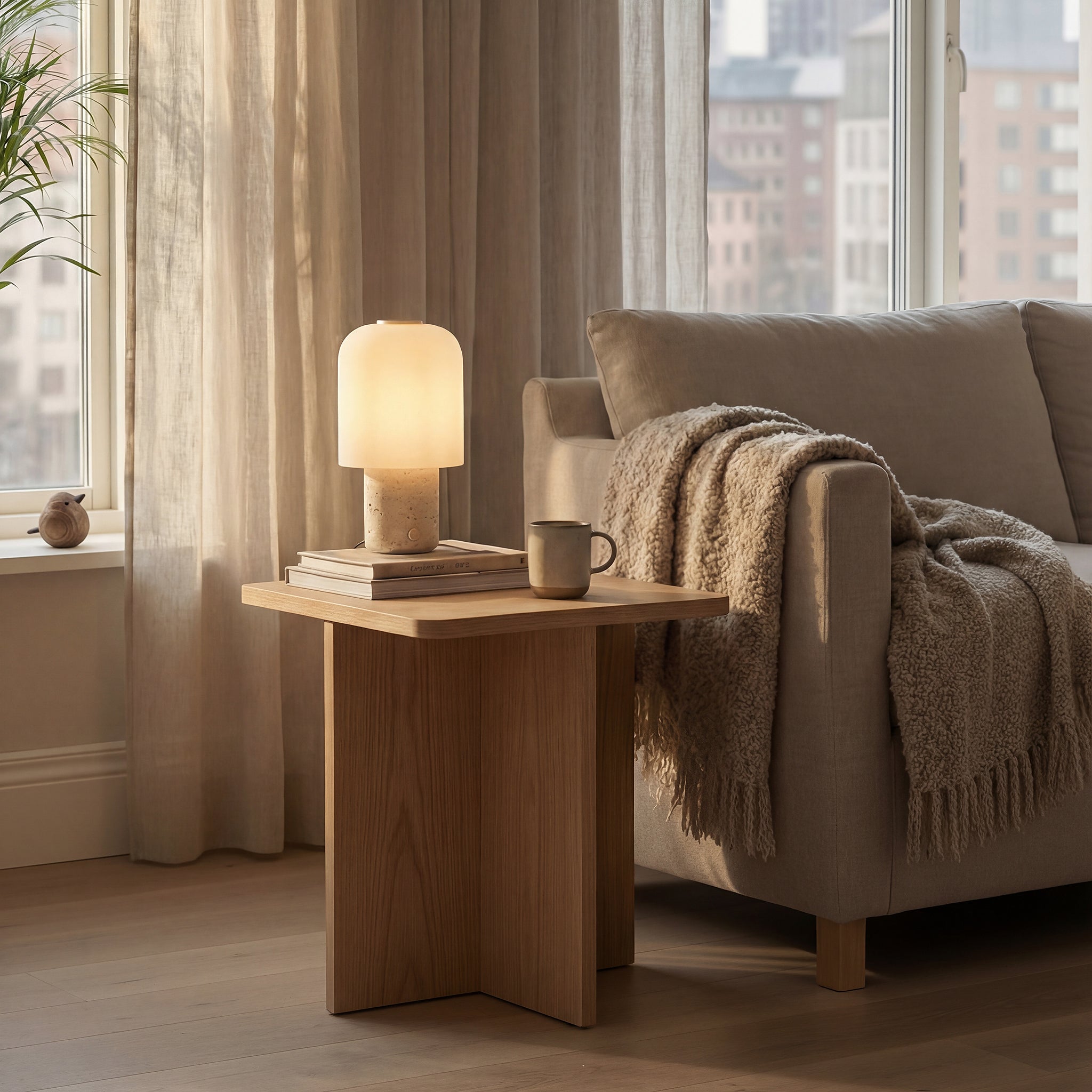 TOKYO table lamp - travertine
