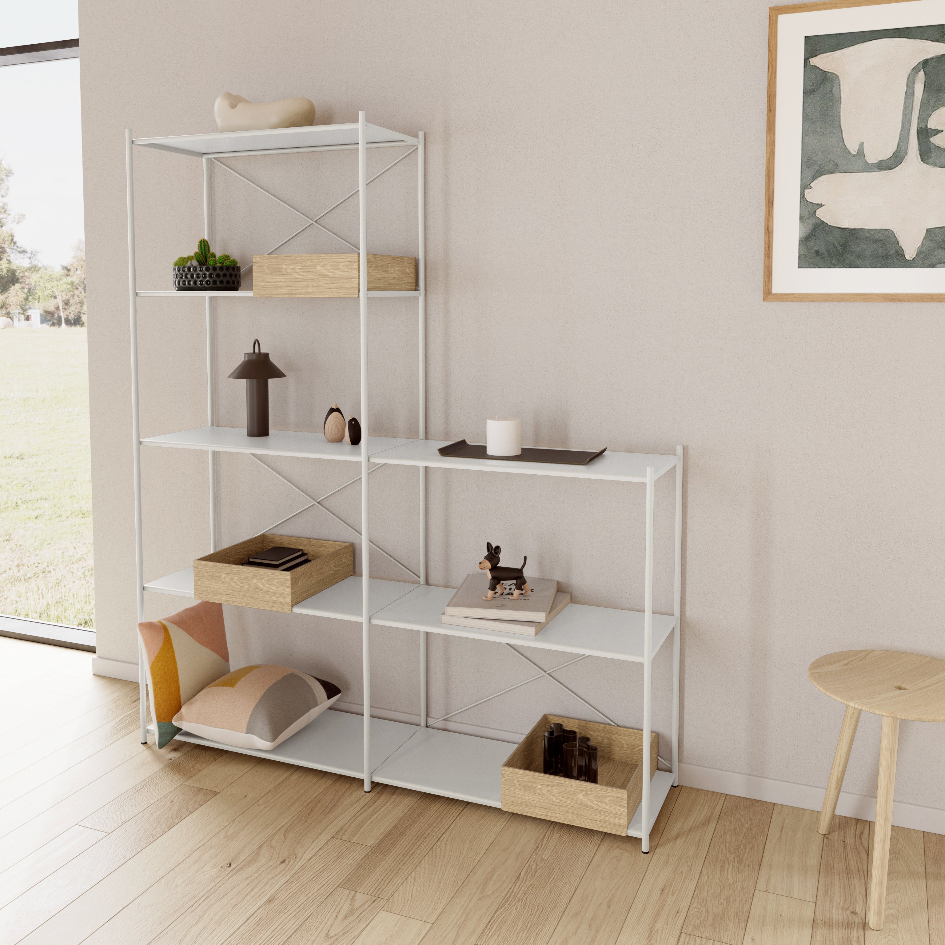 ARTURO 3-tier extension unit - Light Grey